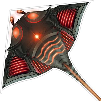 Mint's Colorful Life Devil Fish Kite for Kids and Adults,Easy to Fly Delta Kites Single Line Large, 300ft Kite String Handle Include
