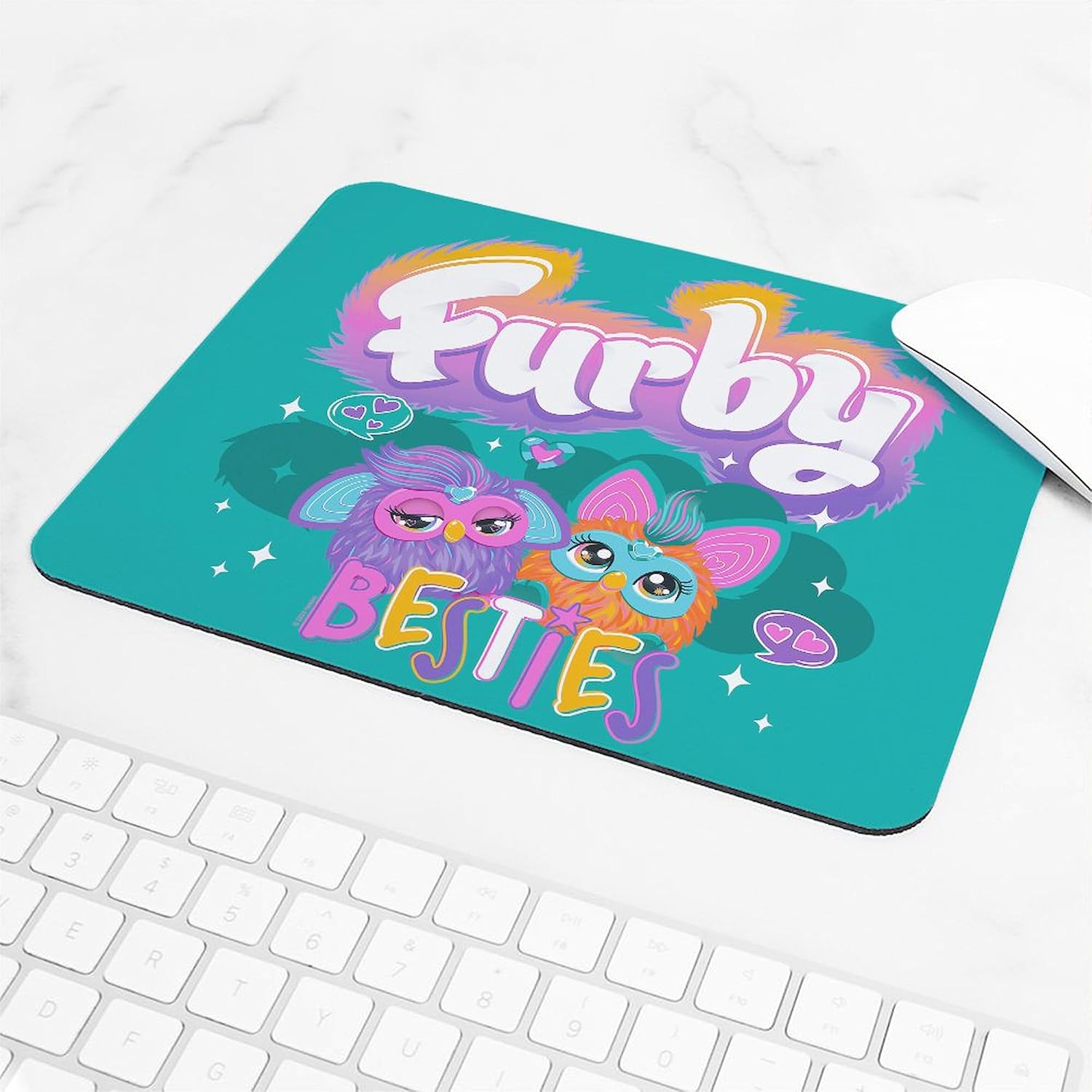 CafePress Furby Besties Non-Slip Rubber Gaming Mousepad