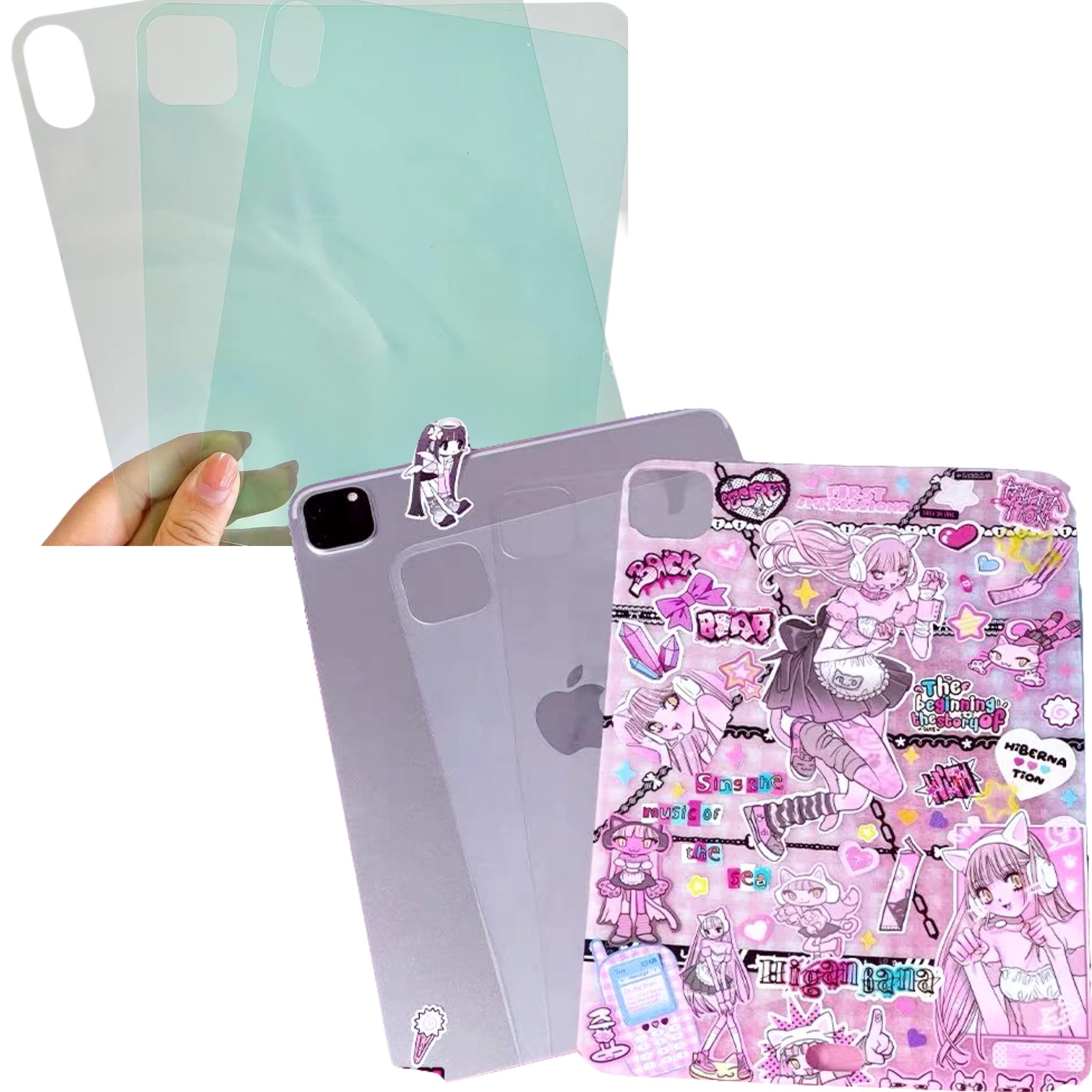 Amazon.co.jp: iPad クリアインナーシート2枚入り 背面カード PET背面