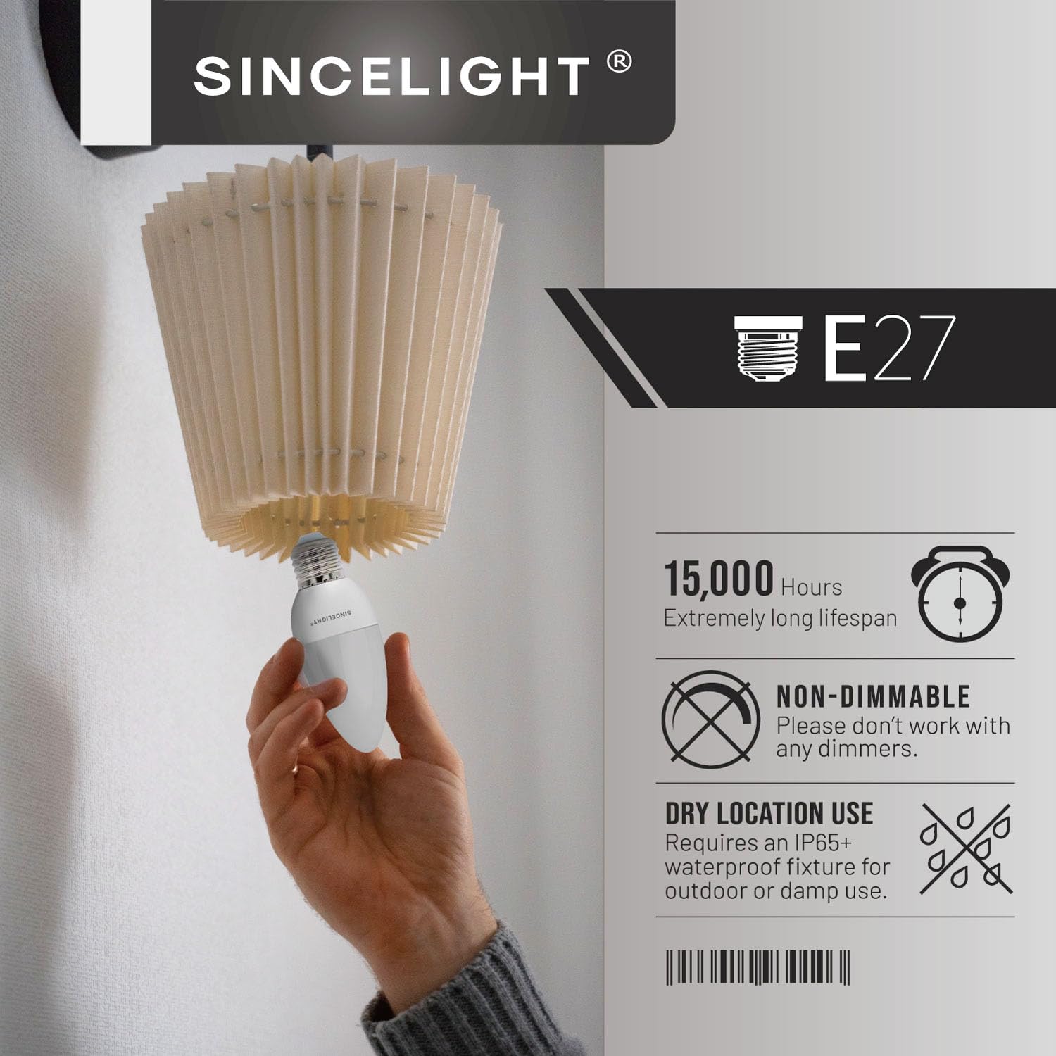 6 Lampadine LED A Candela B15 BA15D 5W 4000K – Forma B35, Diffusore Latte, 500 Lumen, RA≥92, Non Dimmerabili – Sostituiscono 50W Alogene