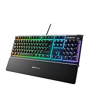 SteelSeries Apex 3 RGB Gaming Keyboard Black