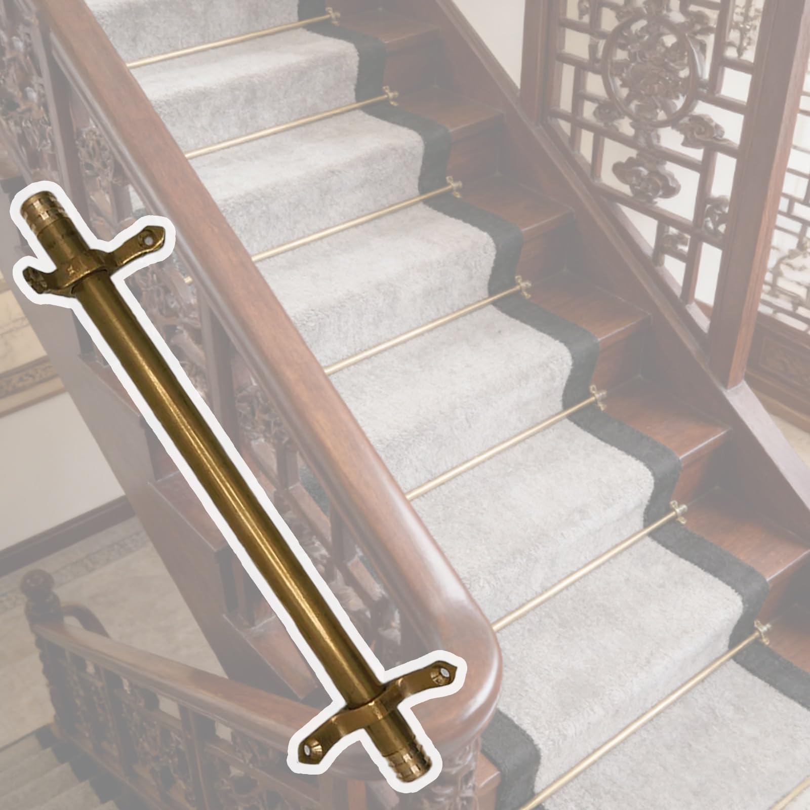 Tringles pour tapis d escalier 51 cm pour creer une entree chic et accueillante