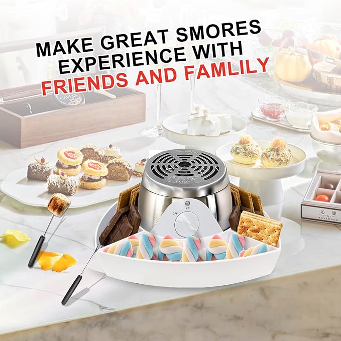 Máquina para S'mores Eléctrica de Mesa, 120V, Color Blanco miniatura 5