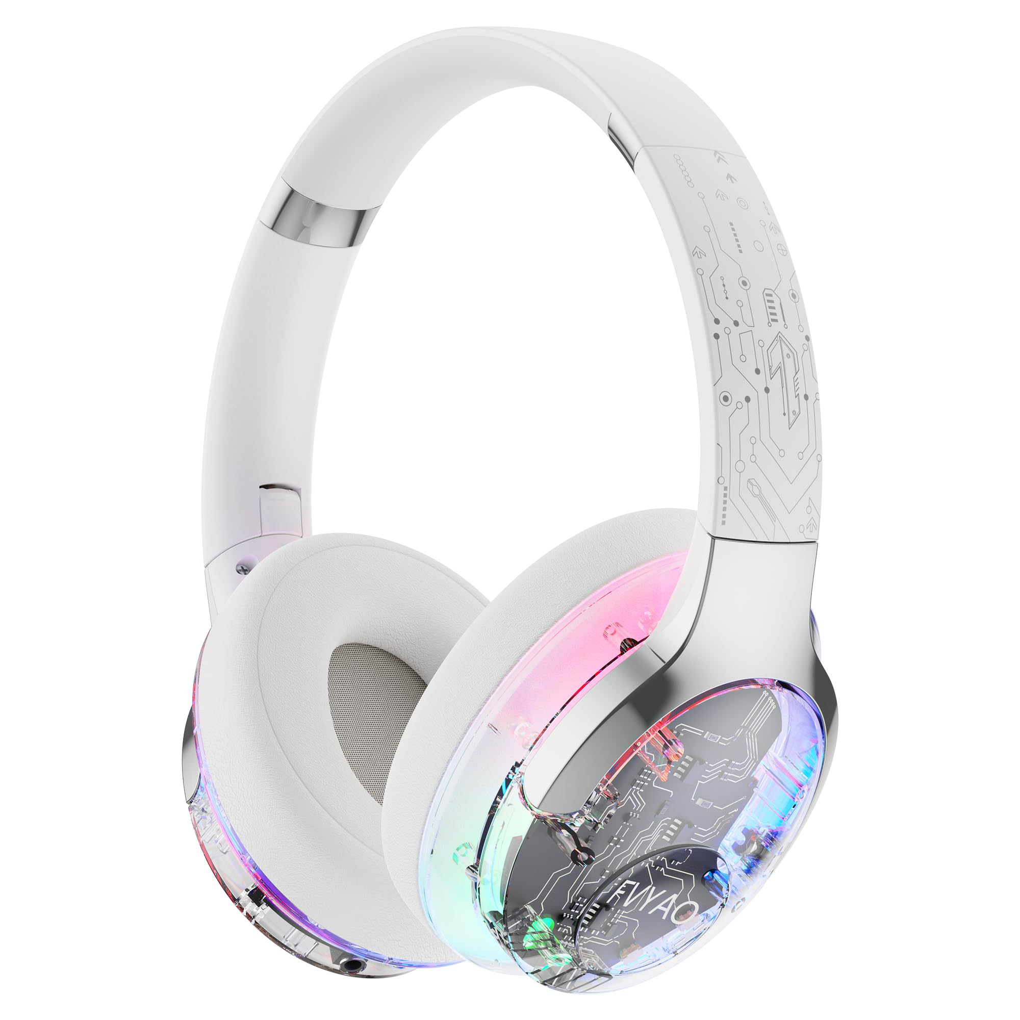BUGANI Bluetooth Headphones Over Ear with RGB Ligh...