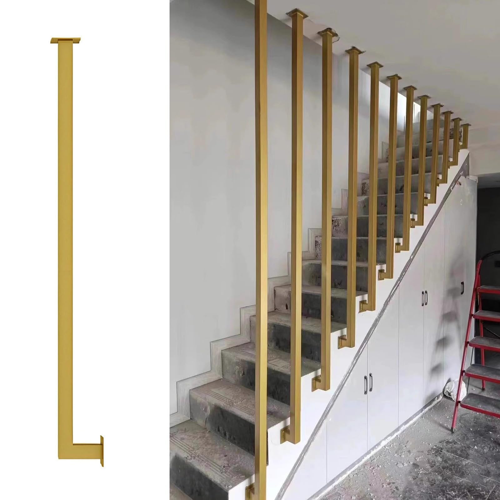 Main courante pour escalier instable solution de balustrade en fer rigide pour marches dangereuses
