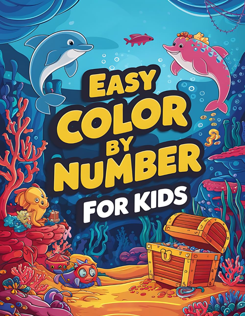 Easy Color by Number For Kids: Simple and Fun Color by Number Pages for Young Artists