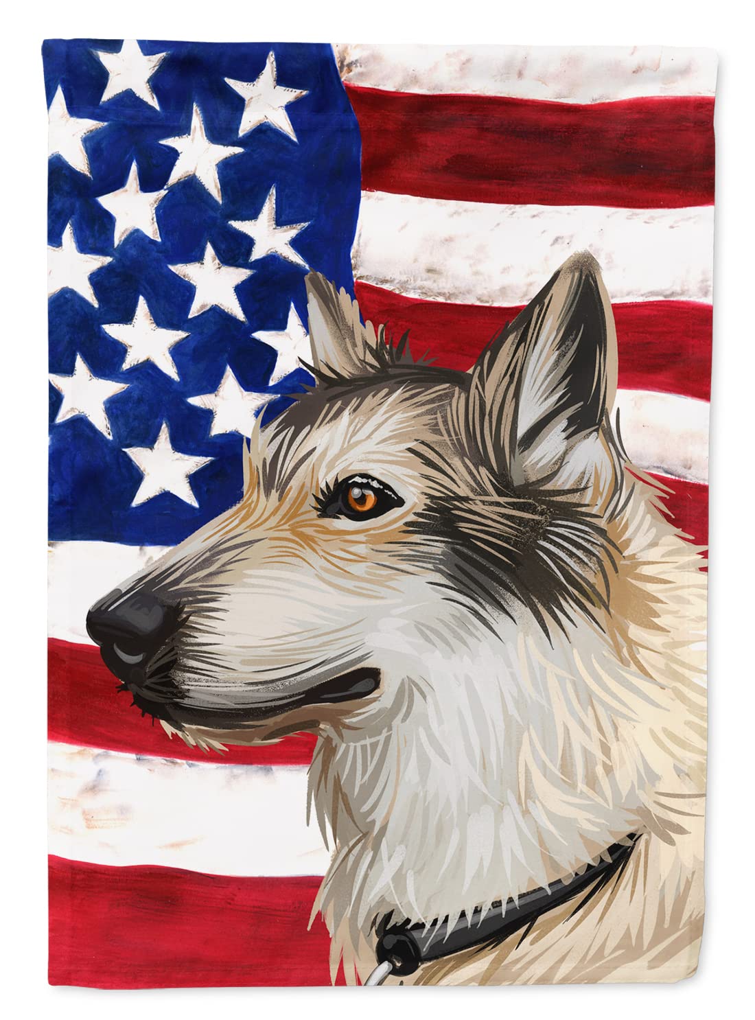 Drapeau Saarloos Wolfdog grand format, idée cadeau idéale pour passionnés