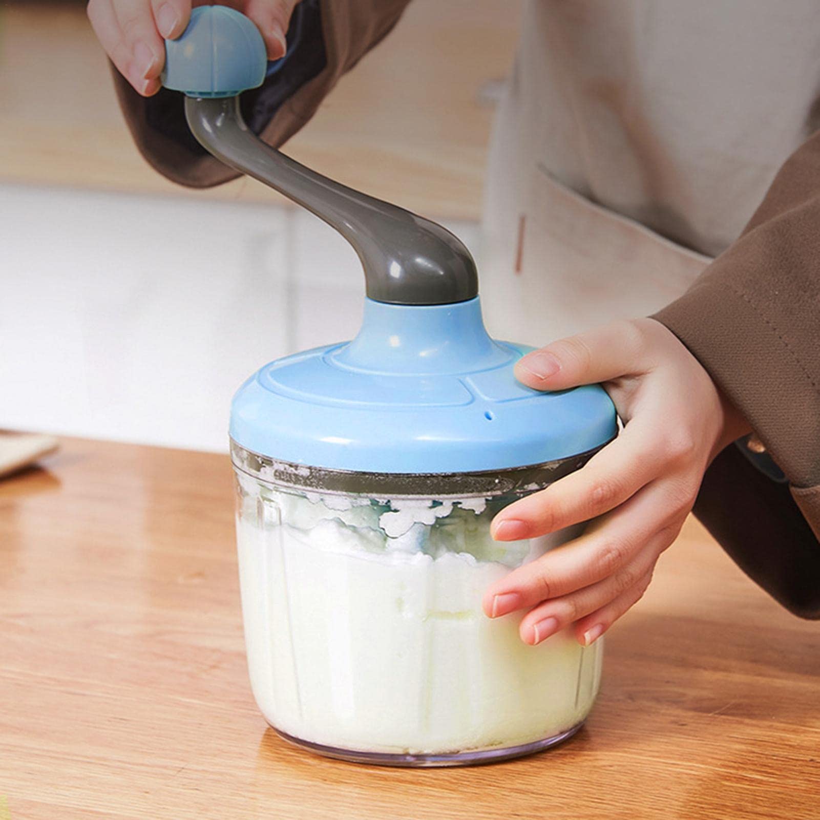 Hand-Cranked Egg Beater, Manual Cream Mixer Whisk, Kitchen Baking Tools and Accessories