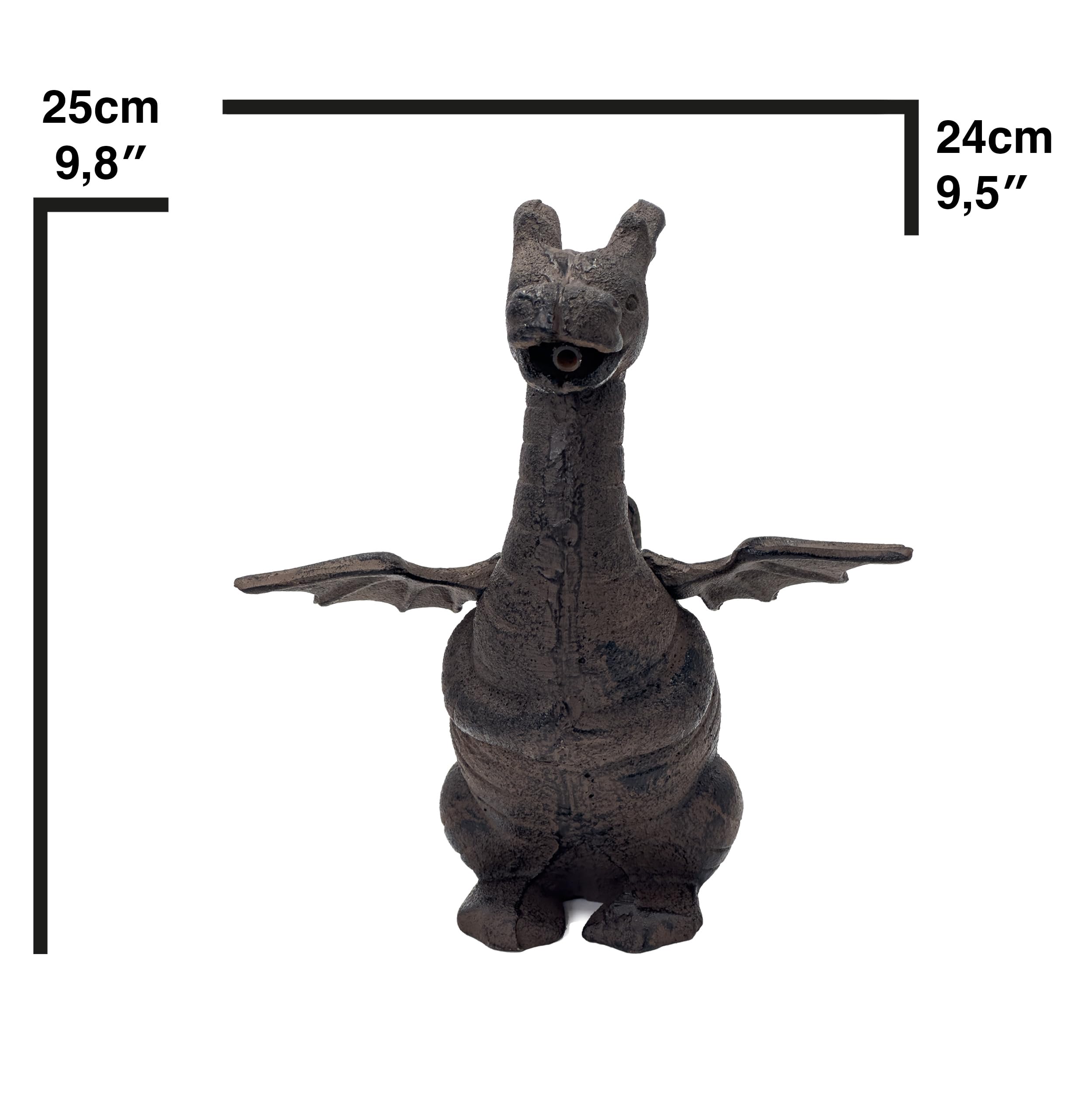 Blmelhuber Gargoyle Dragon Figure - Dragon Decoration Garden - Water Feature Garden Decoration - Garden Pond Pool Figures Pond Accessories - Image 3