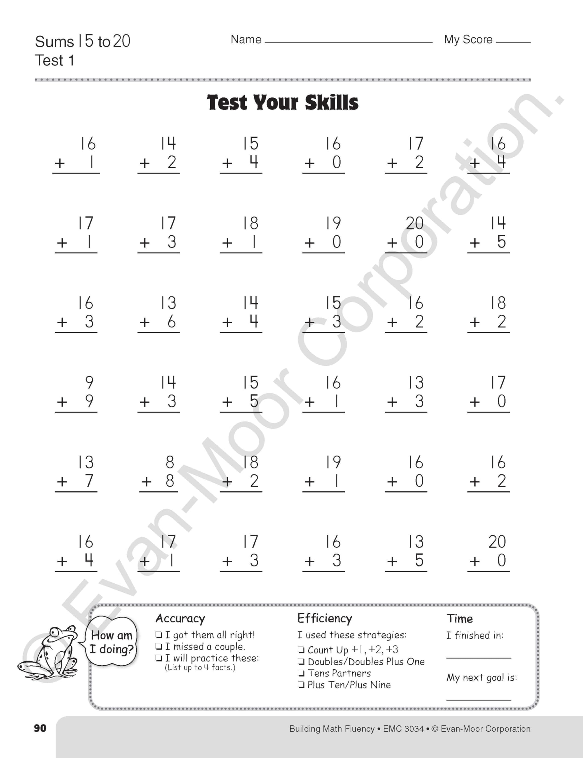 Building Math Fluency Grade 2 [With Transparencies]