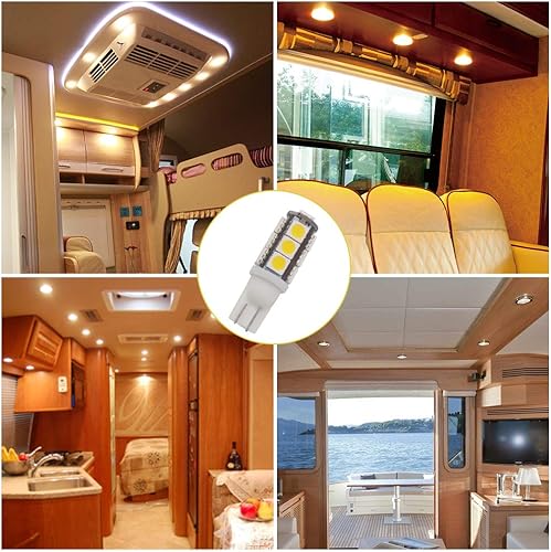 Vista 34 de GRV T10 921 194 13-5050 SMD - Lámpara de bombilla en cuña LED súper brillante, CD 12V Blanco fresco