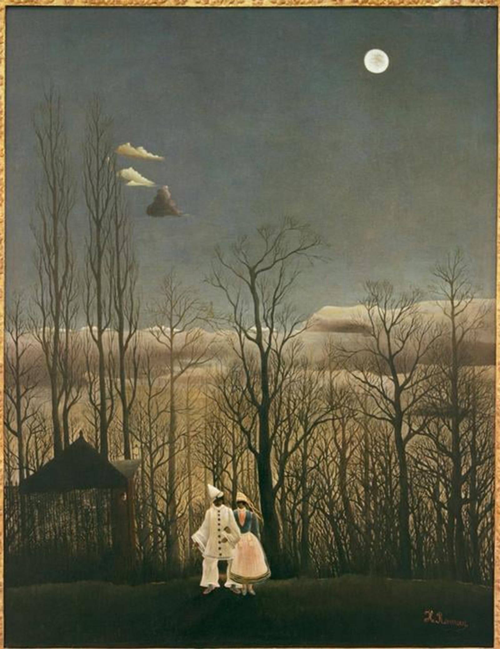 Poster Un soir de carnaval Henri Rousseau grand tableau déco 60x90
