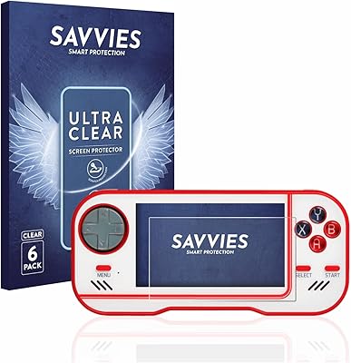 savvies Screen Protector Compatible with Blaze Evercade Protection Film Clear 6-Pack