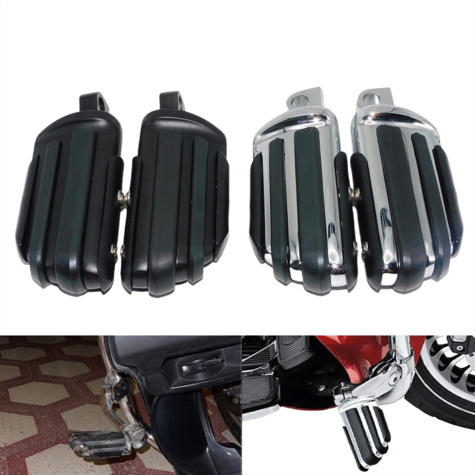 Motorrad Fußrasten Highway Pegs - 360° Drehbar Aluminium