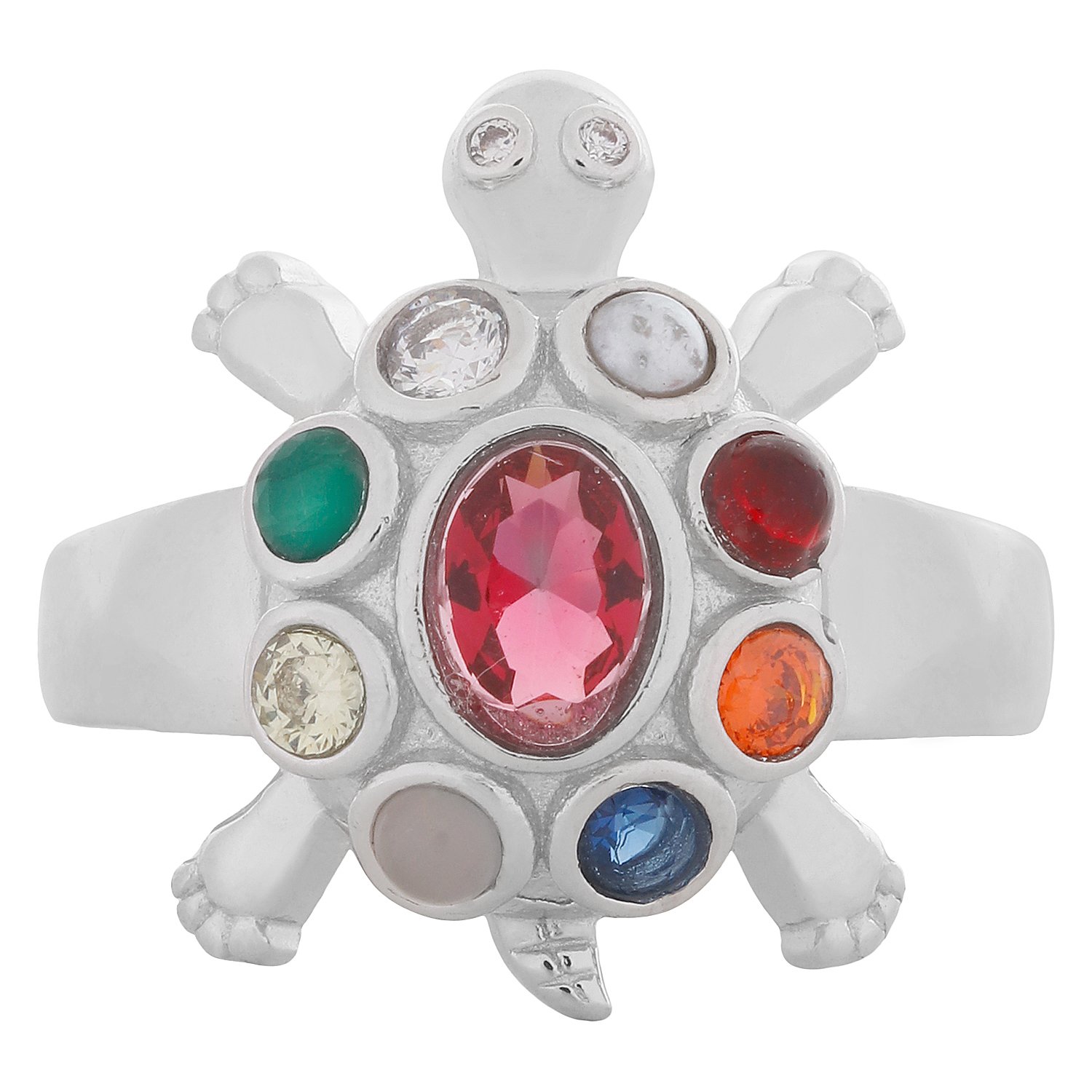 Jewel99 Sterling Silver Platinum Plated Tortoise Ring (B07BSDPND8) Amazon Price History, Amazon Price Tracker