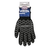 Extreme Heat BBQ Grill Gloves, 2 Count | Heat Resistant Barbecue Gloves | The Ultimate Heat Barrier Silicone Grilling Gloves with Anti-Slip Safe Grip, Black, 1 Size Fits All