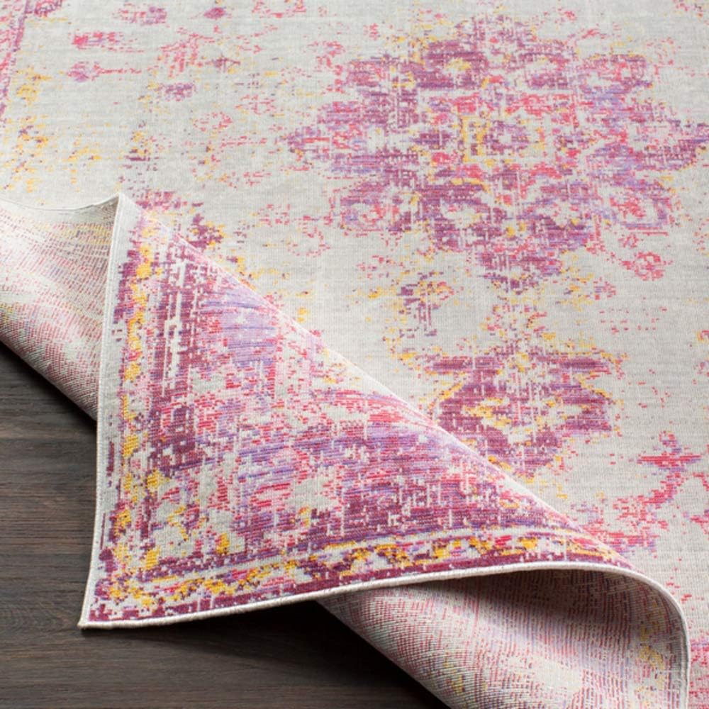 Livabliss Emilio Updated Traditional Area Rug,5'3" x 7'1",Bright Pink