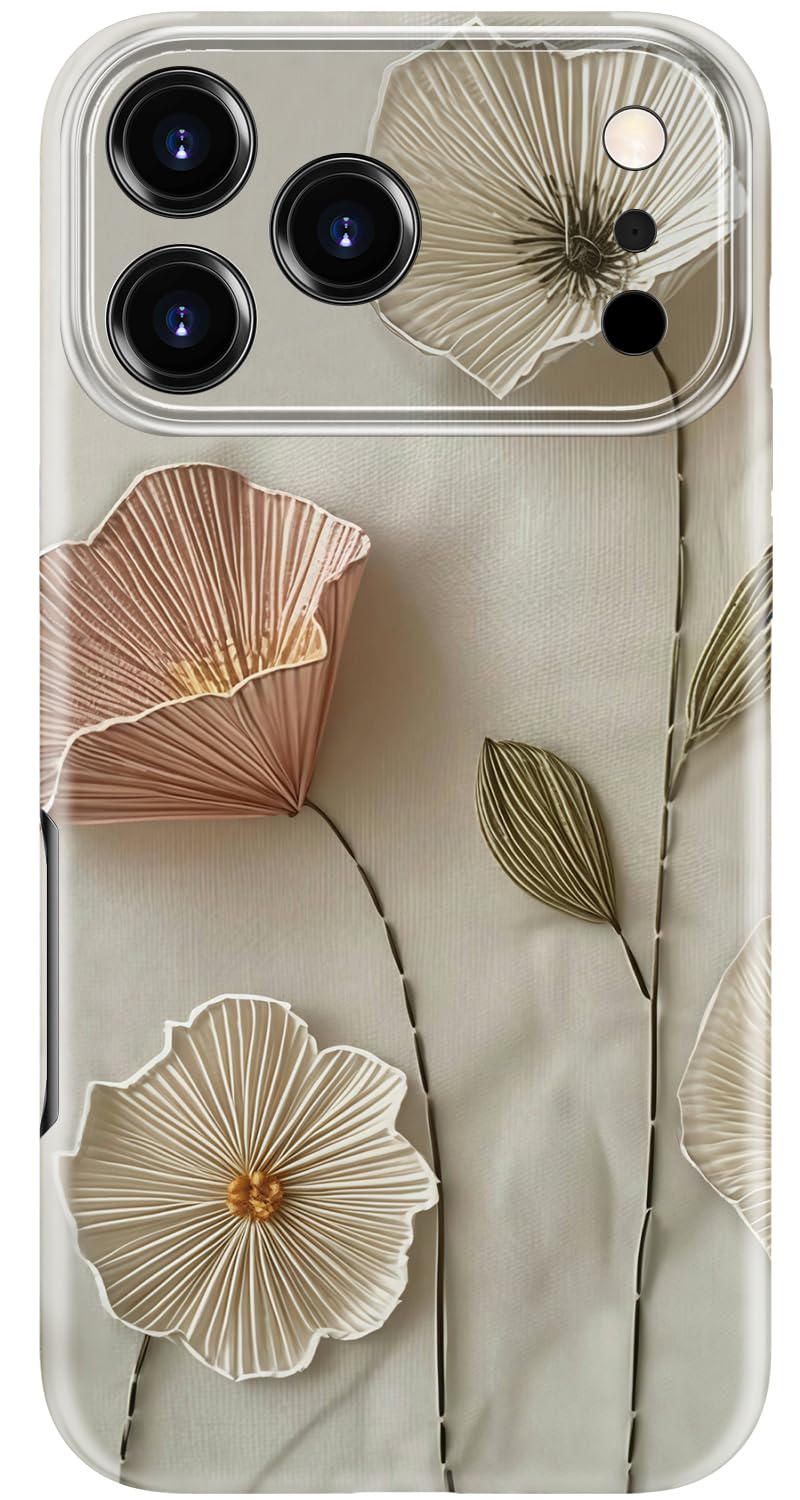 for iPhone 18 Pro Case, Cute Floral Trendy Cover for Women
