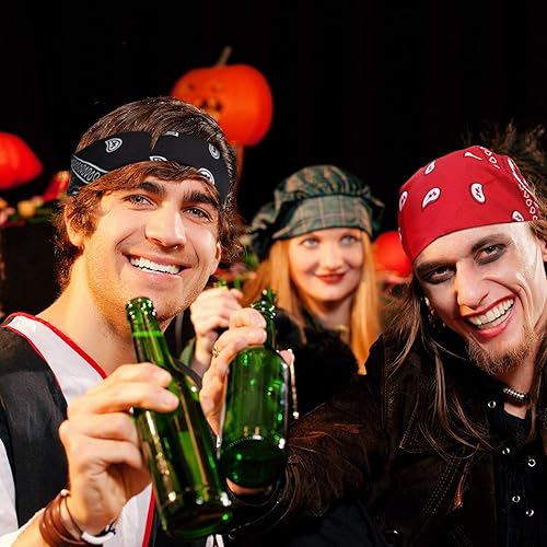 Miniatura 3 de Blulu Paquete de 12 bandanas unisex de cachemira a granel, bandanas de vaquero para la cabeza, bufanda, pulsera para hombres y mujeres, despedida de