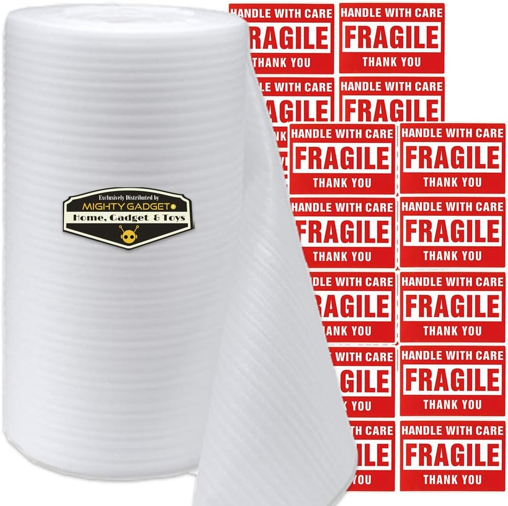 Mighty Gadget Packing Foam Roll 12" Wide x 288" Length