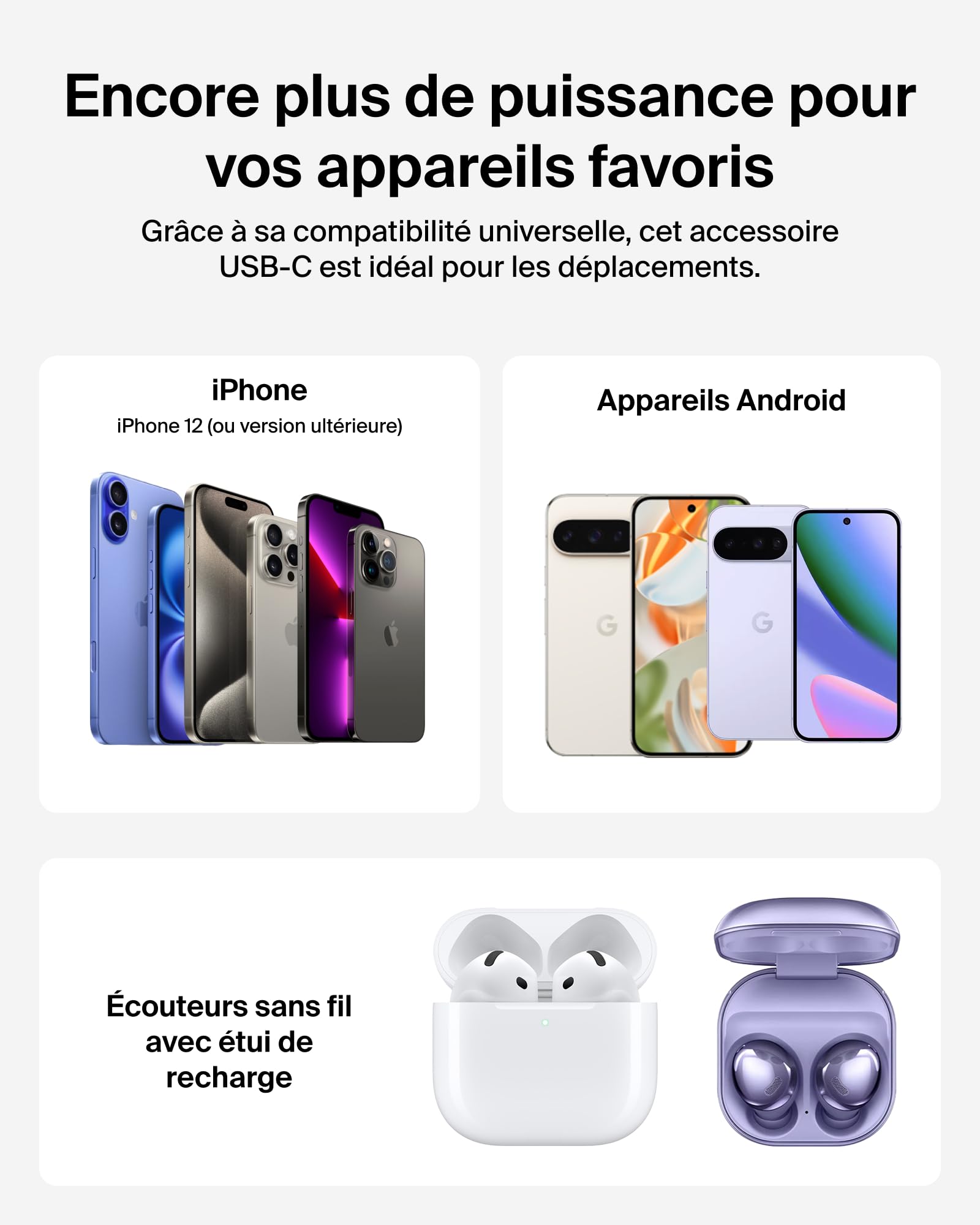 Belkin BoostCharge Slim Batterie Externe Magnétique 10K Et Béquille - Noir