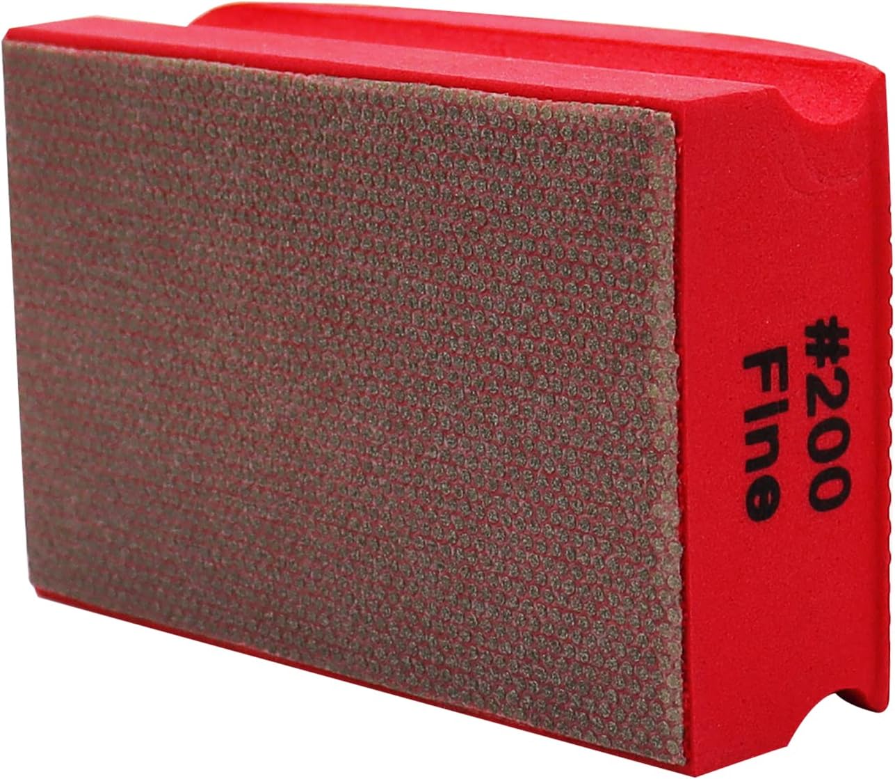 DIATOOL Diamond Hand Polishing Pad Dotted electroplated 90X55MM Hard Foam-Backed Hand pad Grit 200