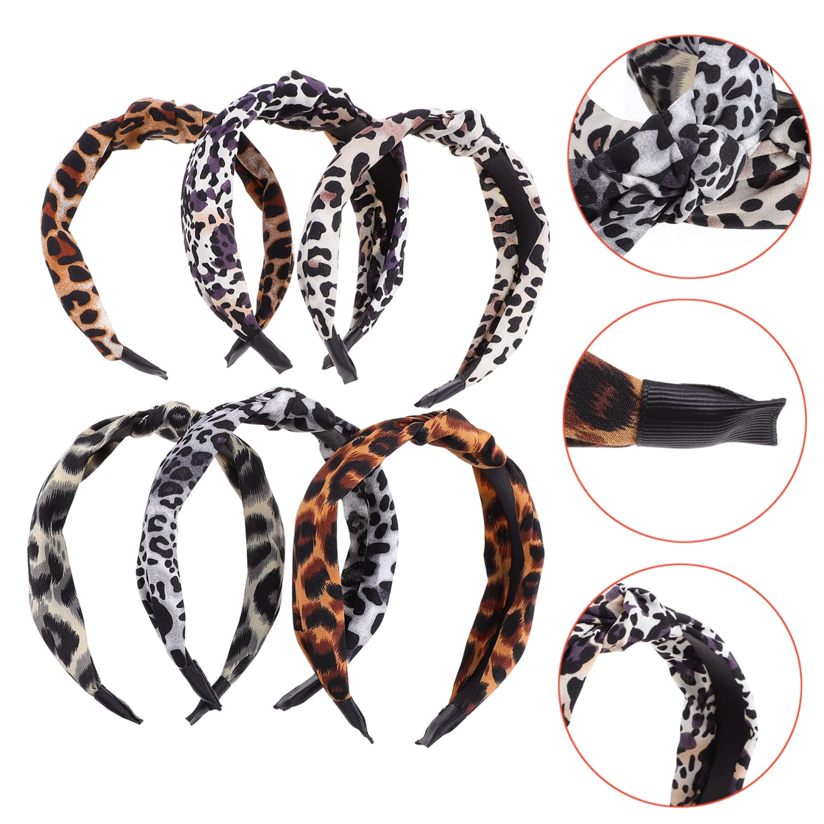 12pezzi Fasce Larghe Leopardate Per Donne e Ragazze Design Alla Moda Accessori Per Comfort e Stile Per Occasioni Quotidiane e Feste
