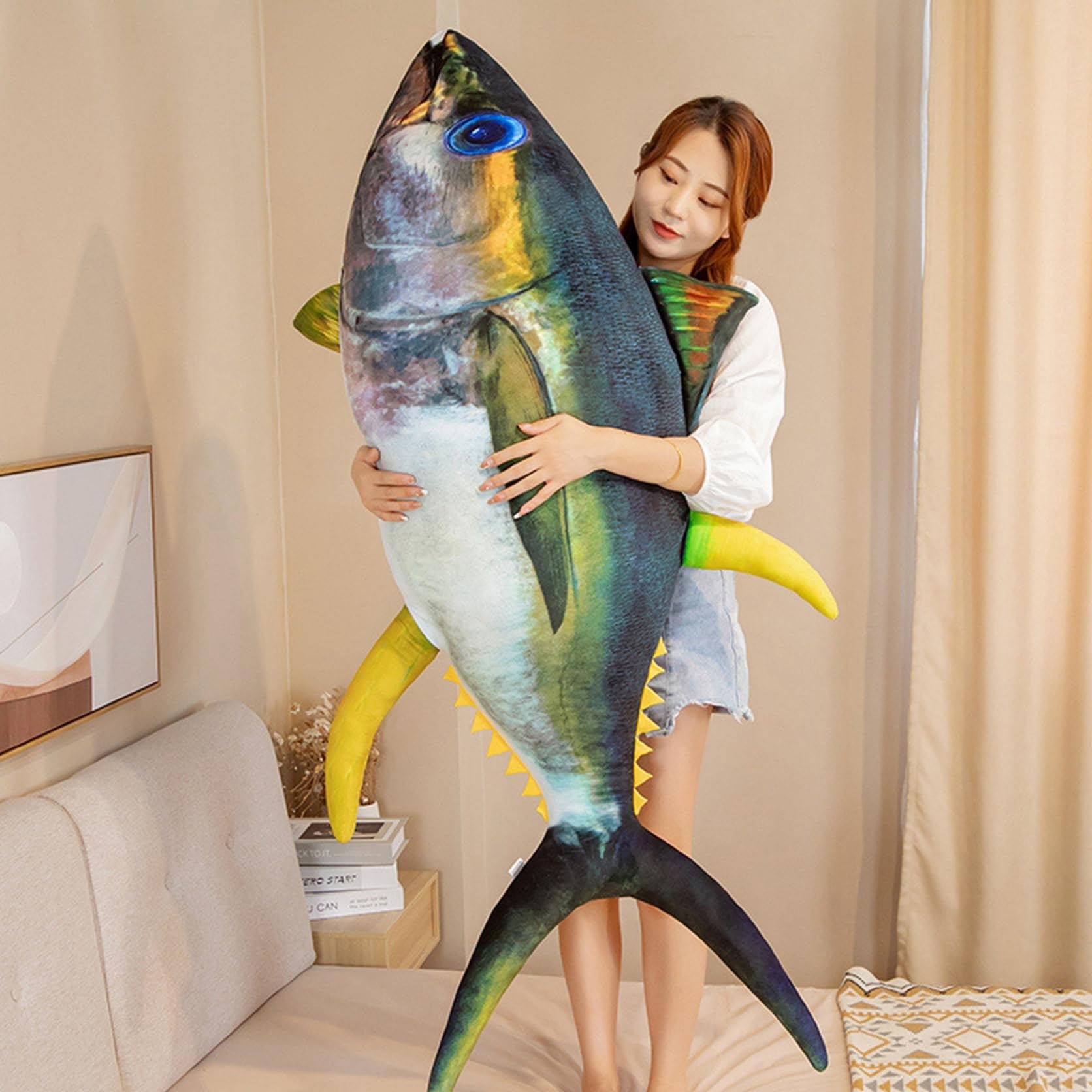 Amazon.co.jp: リアル マグロ ぬいぐるみ 鮪 ふわふわ