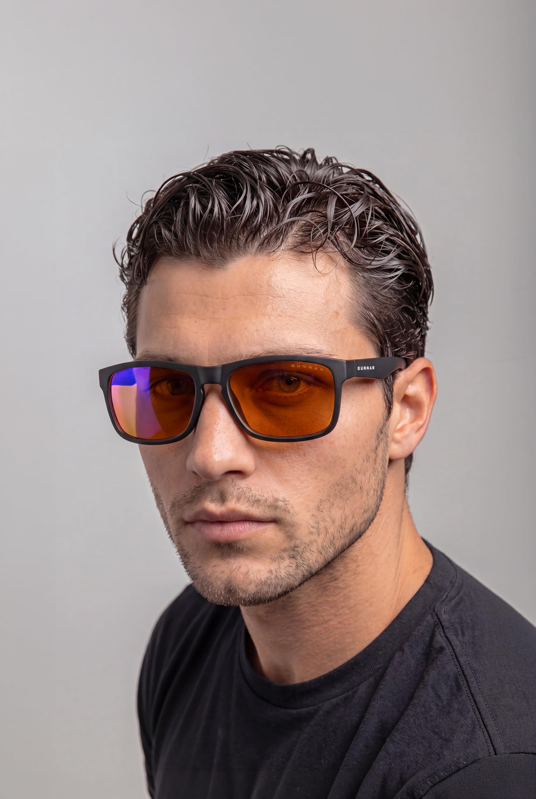 GUNNAR Gaming Glasses - Intercept Onyx Amber Max Lens - Blue Light Blocking Relieve Dry Eye product thumbnail 4
