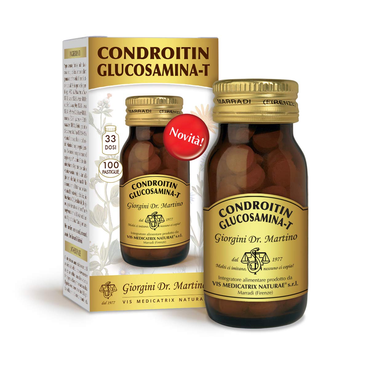 Dr Giorgini Condroitin Glucosamina Pastiglie - 50 g