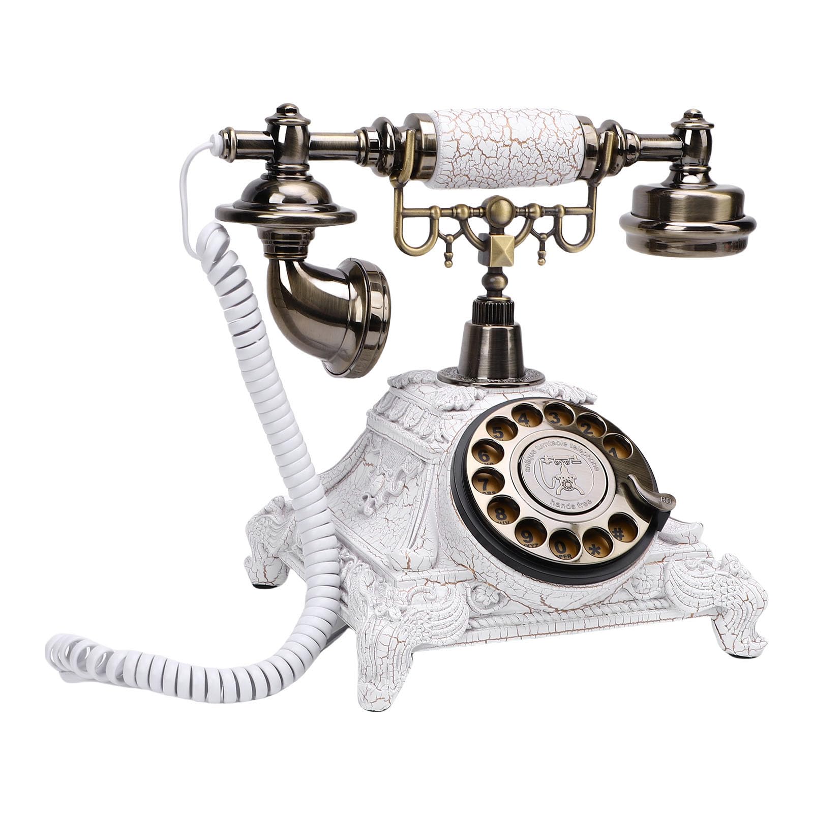 Jectse Audio Gästebuch Hochzeit Telefon, 32G Memory Vintage Gästebuch -Aufzeichnung Customized Audio -Nachrichten mit Voicemail, für Geburtstage Party Graduation Babyparty (White)