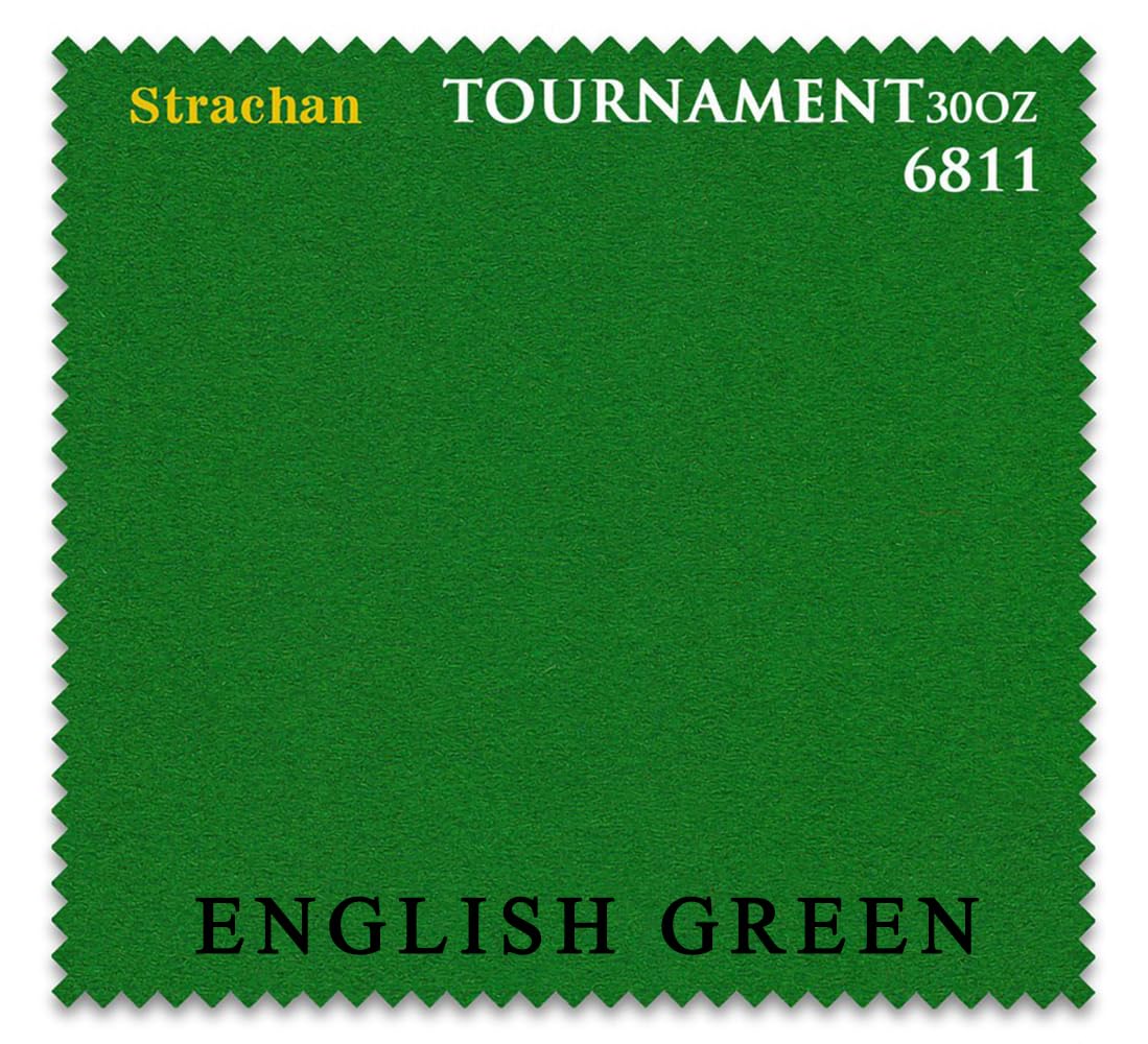 Strachan 6811 Tournament 30 oz Snooker Table Cloth English Green (8 ft)