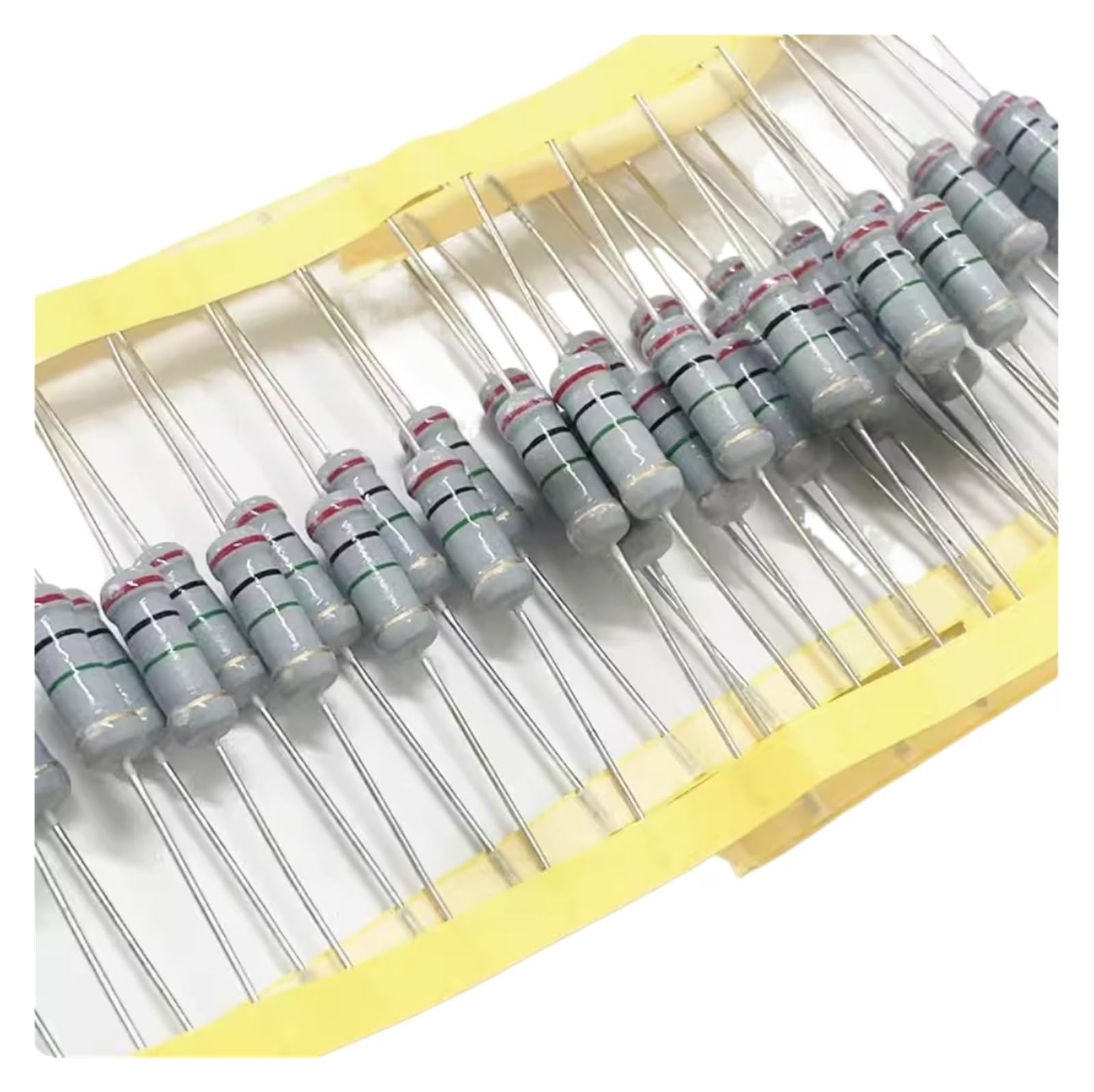 YMUGUEGH (5pcs) Resistance RI40 3W 1M 2M 5M 10M 20M 22M 30M 33M 40M 50M 100M 200M Metallic Resistor(10M (5pcs))