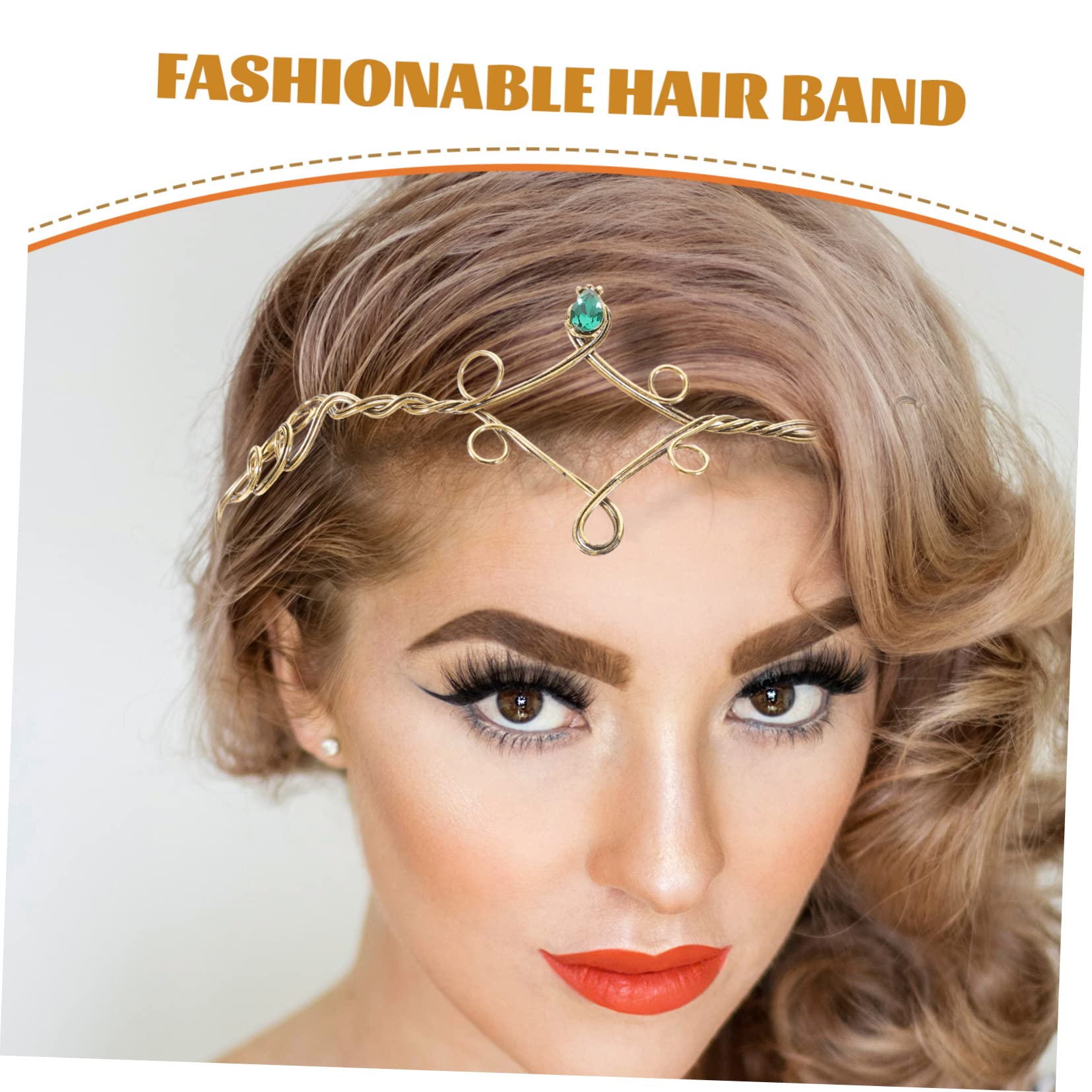 Healeved 5pezzi Cerchietto Pietre Accessorio Per Cerimonie e Speciali Fascia Vintage Per e Ragazze