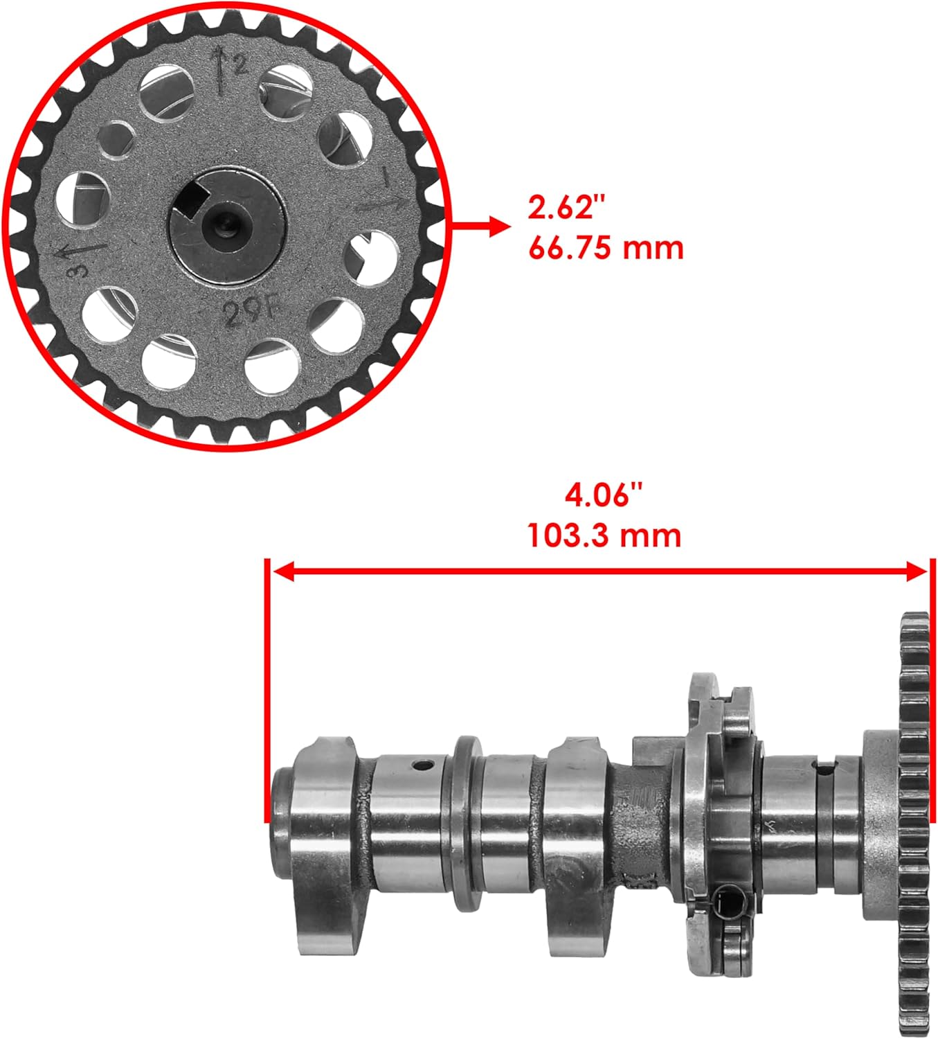 Caltric Camshaft Kit Compatible with Suzuki LTZ400 LT-Z400 Quadsport Z400 2X4 2003 2004