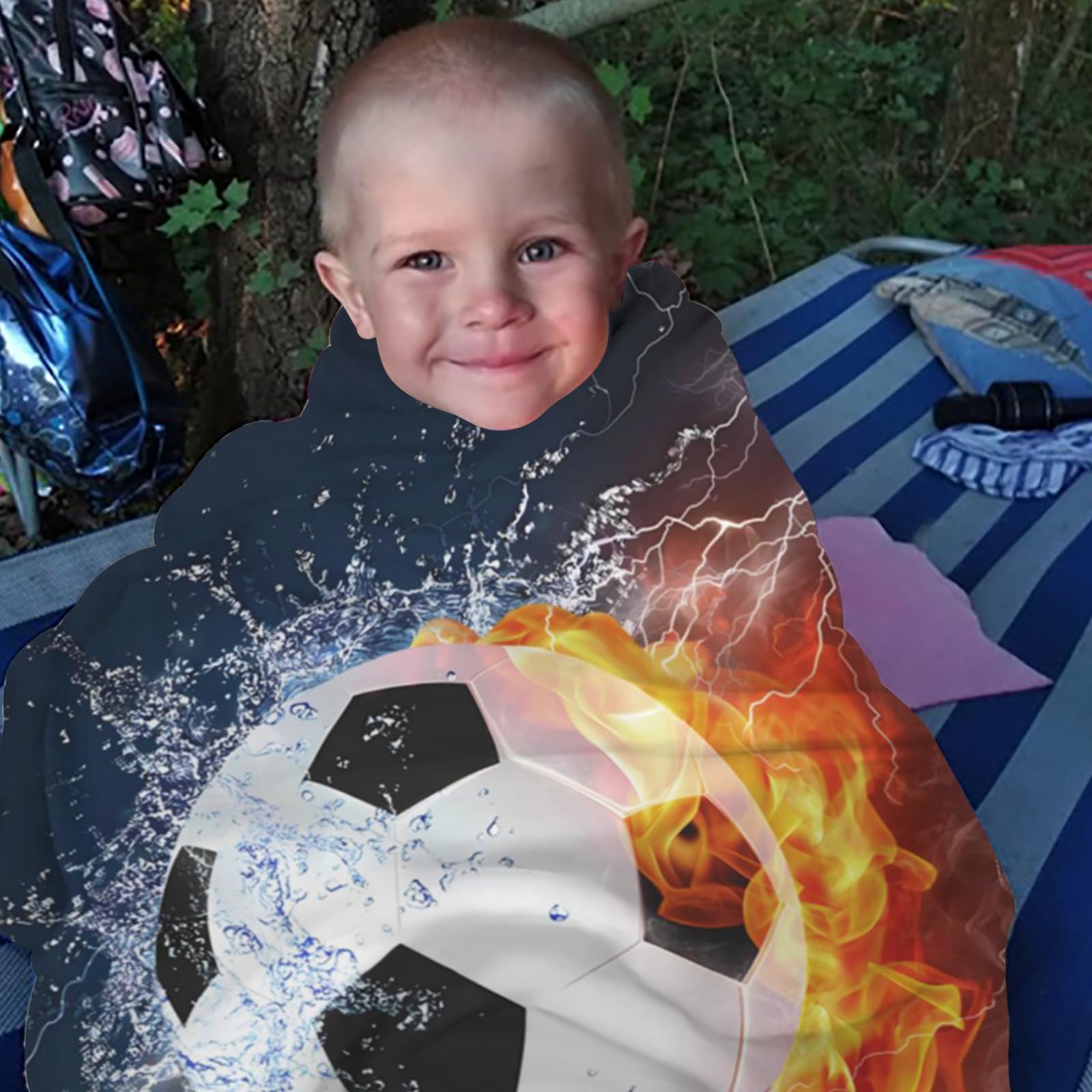 Newhomestyle Football Sports Throw Blanket for Boy & Teens,Soft Lightweight Warm Soccer Flannel Blankets - Image 2