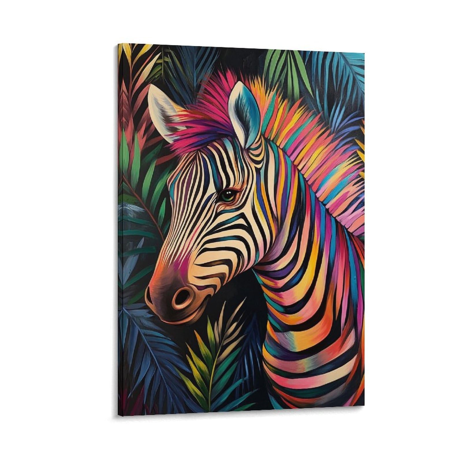 DHBANEIOK Zebra Print, Canvas Wall Art, Pictures for Living Room And Bedroom, Prints for Special Occasions 16x24inch(40x60cm)