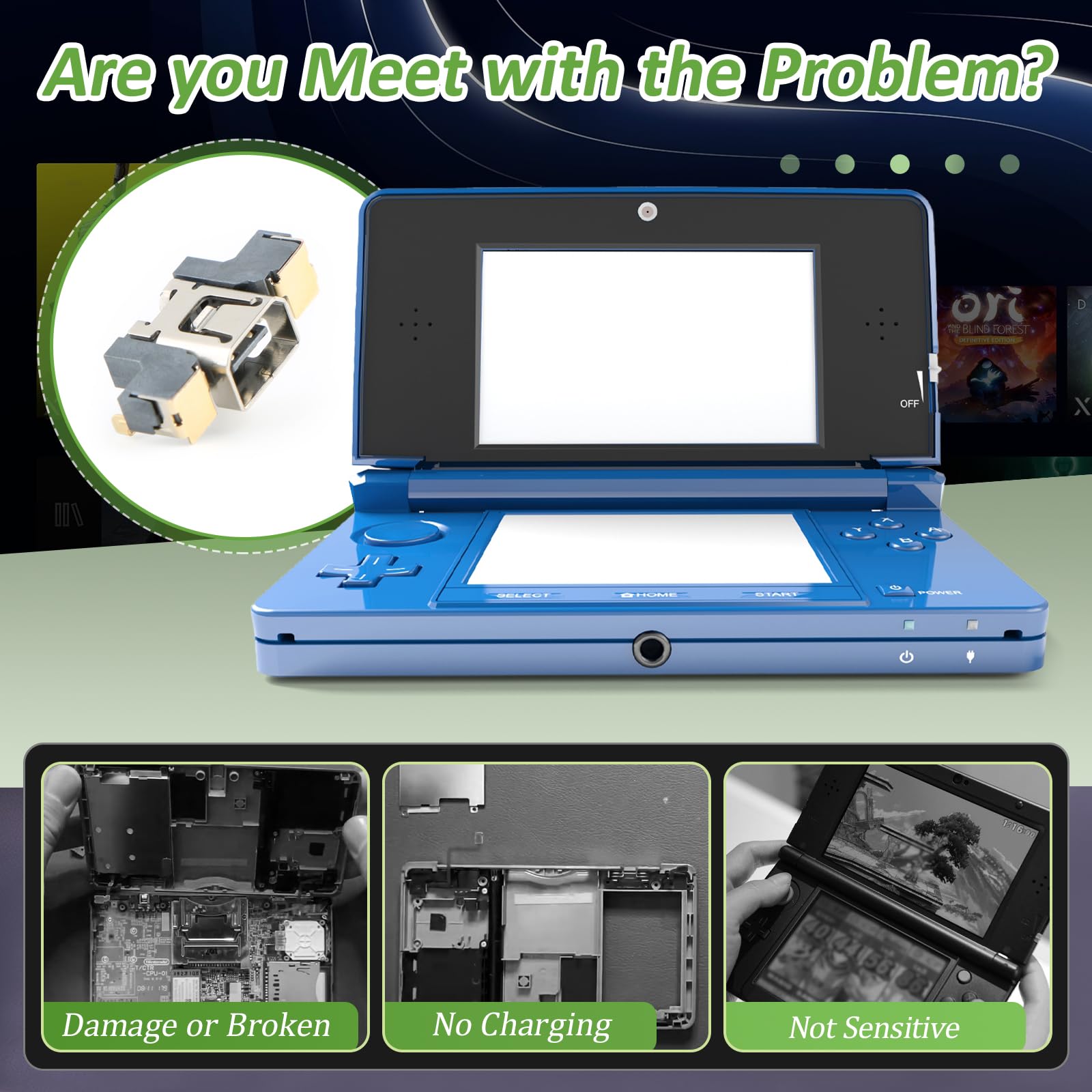 Amazon.co.jp: Nintendo 3DS/3DS XL/3DS LL 充電ポート交換用 Nintendo