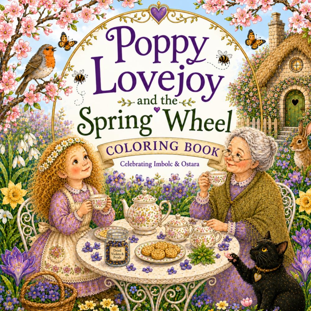 Poppy Lovejoy and The Spring Wheel Coloring Book: Celebrating Imbolc and Ostara