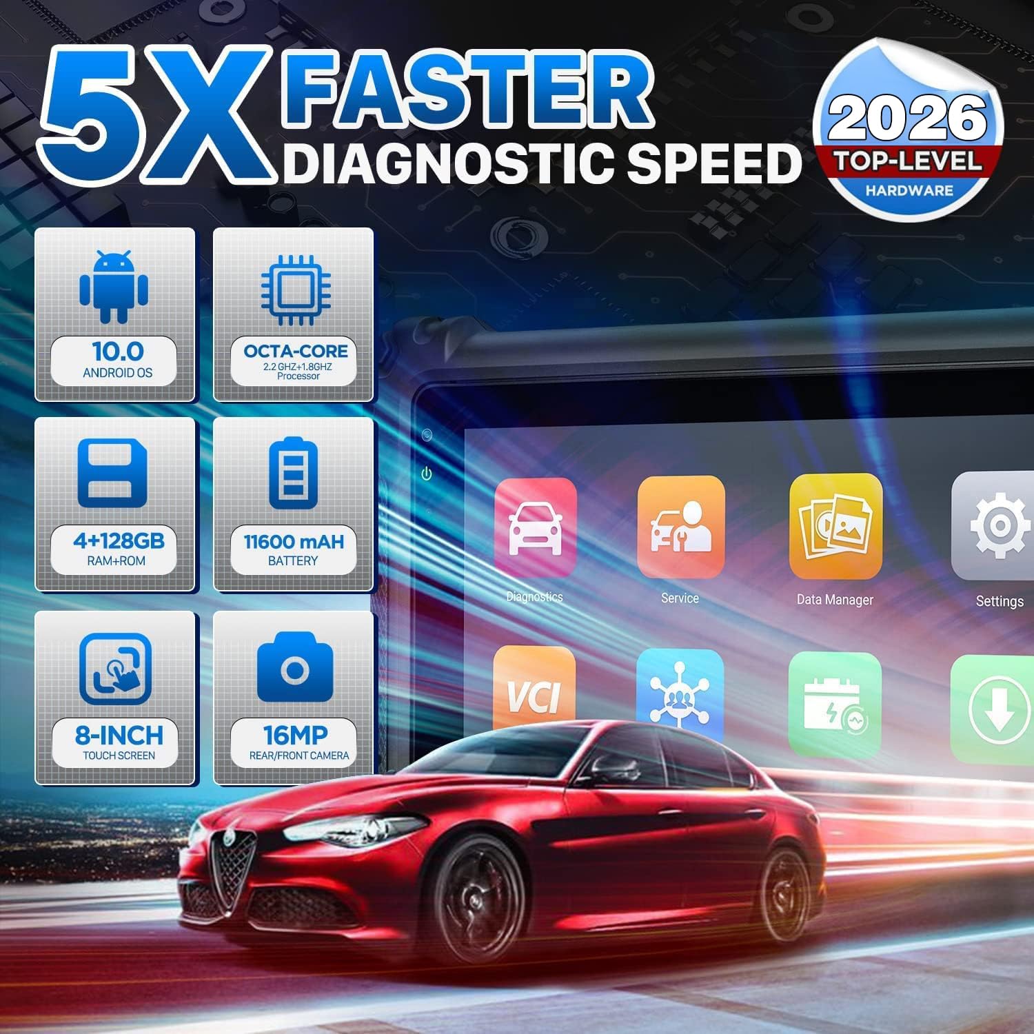 Autel MaxiCOM MK906 PRO Diagnostic Tool: 2026 Android 10 Ver. of MaxiSys MS906 Pro MS906BT MP900BT MK908 MS908 Elite, Advanced ECU Coding, 3000+ Bidirectional, 36+ Services, AutoScan 2.0, DoIP/CAN FD