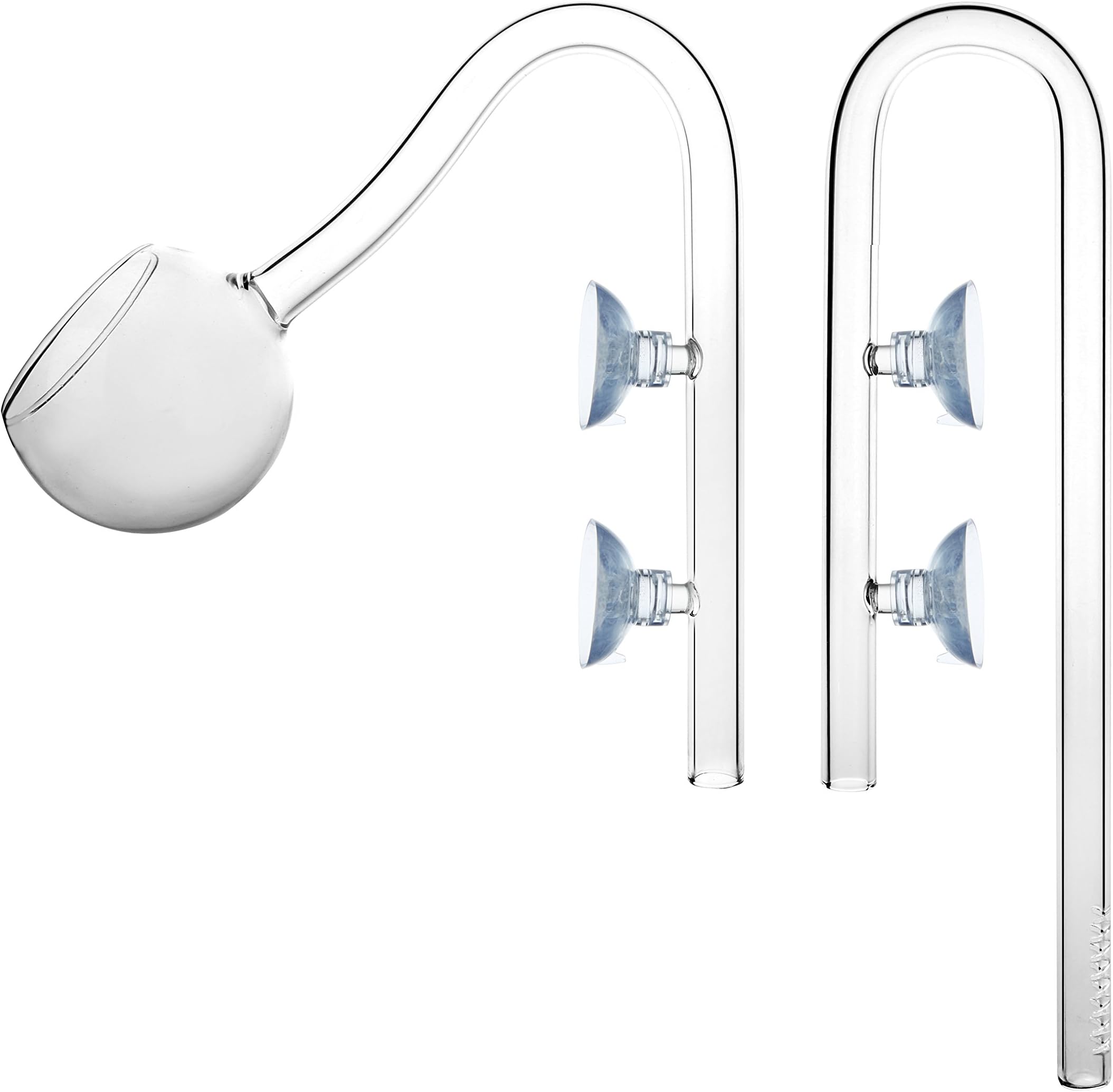 JARDLI Aquarium Glass Poppy Pipe Outflow and Lily Pipe Inflow 13mm for 12/16mm Hose