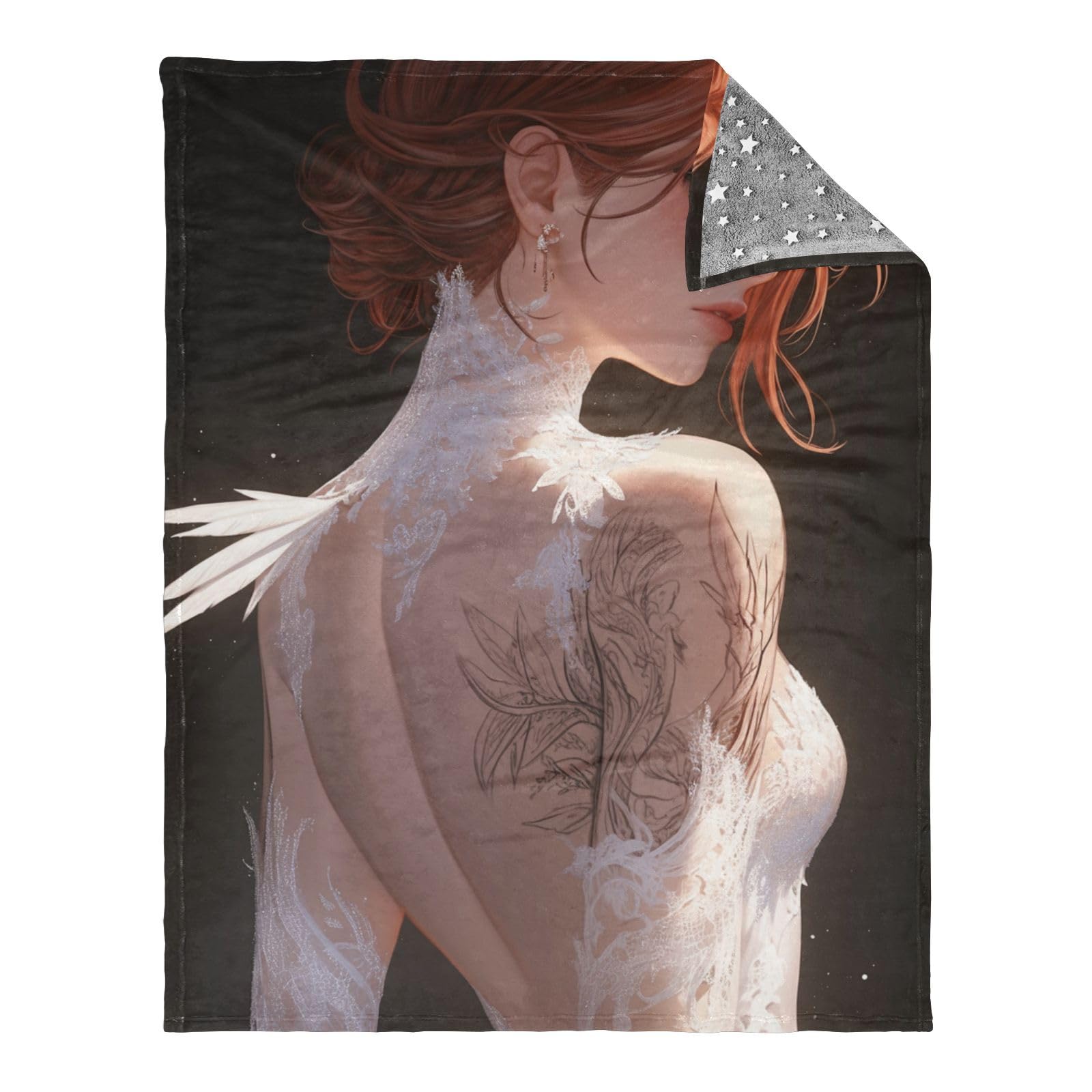 Couverture pour lit Swan Angel 127x178 cm idéale pour vos soirées cocooning dans le canapé