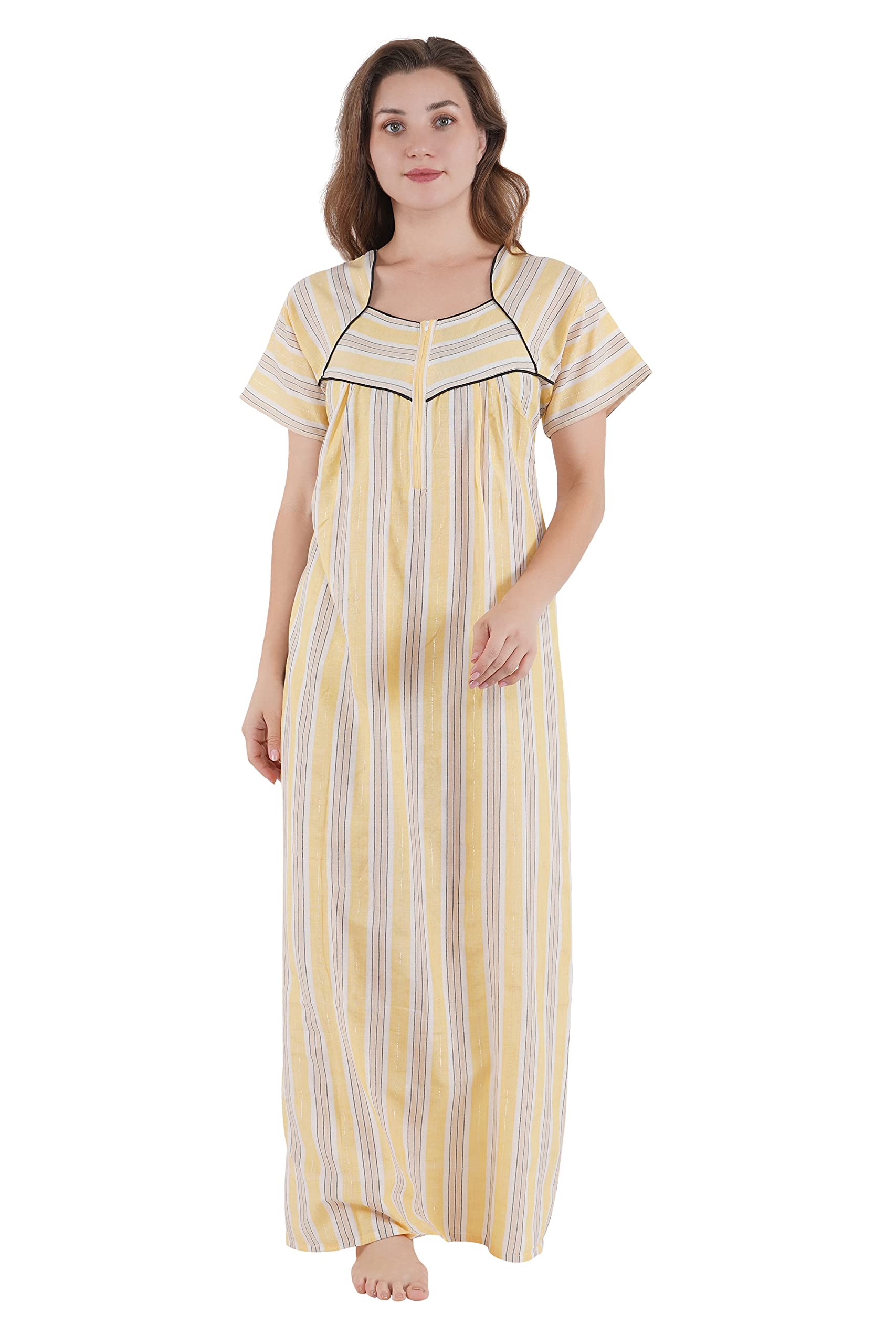 Women's Printed Cotton Blend Nighty/Maxi/Nightdress WSR-49-picture-28
