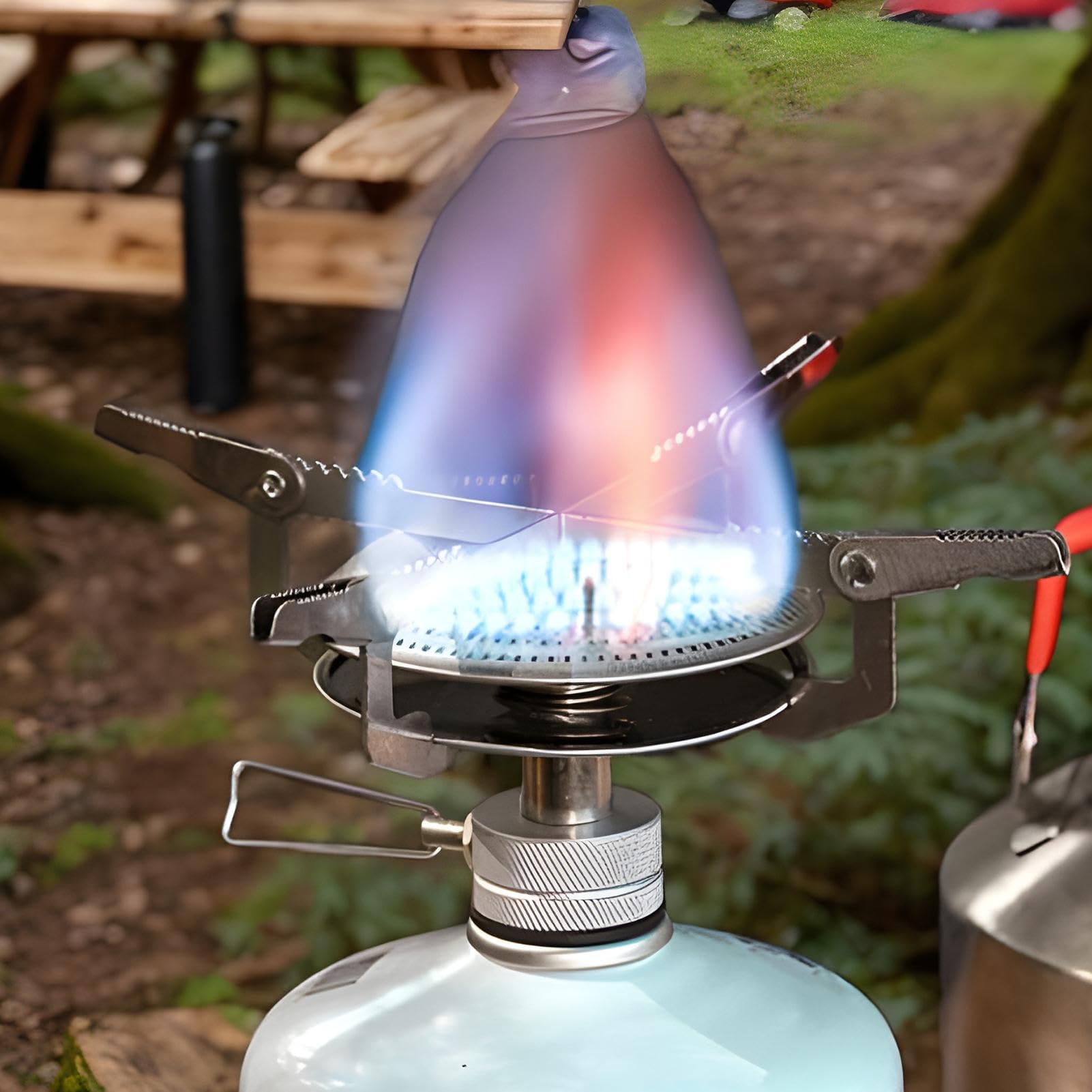 Hornillo Portátil Camping Resistente Al, De Peso, Compacto Y Plegable | Estufa De Cocina Para Mochila Para Actividades Al Aire Libre, Emergencias, Viajes, Pícnic, Montañismo Y Cocina