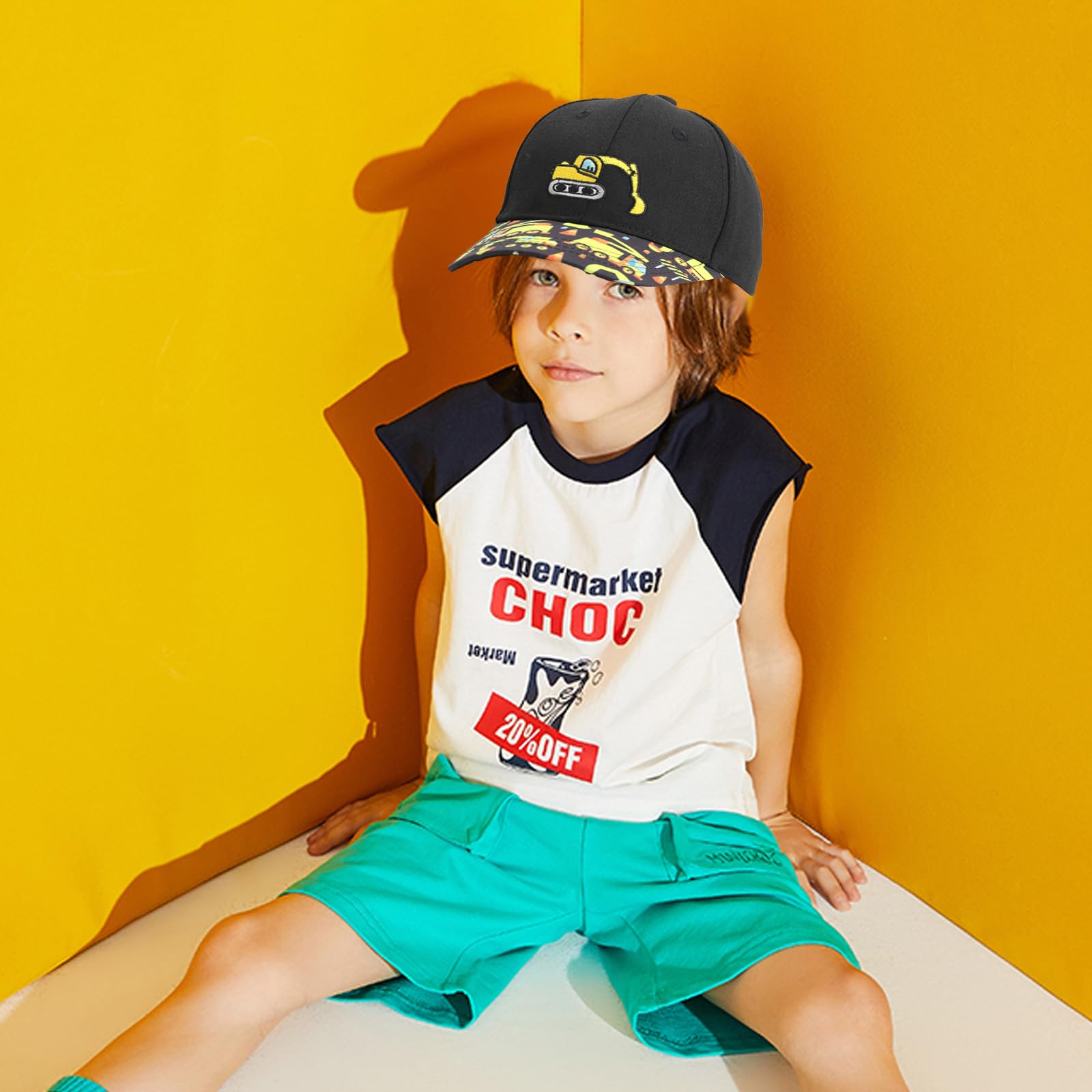 Gorra Niño Ajustable 3-8 Años para Escuela Viajes Camping Playa