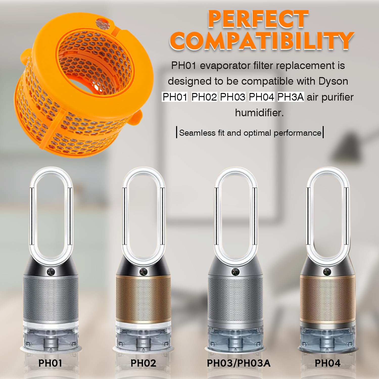 Purificatore D'Aria in Fibra di Carbonio Compatibile con Dyson Pure Humidify Cool PH01 PH02 PH03 PH04 PH3A, Evaporatore 970718-01 Purificatore D'Aria Ricambi