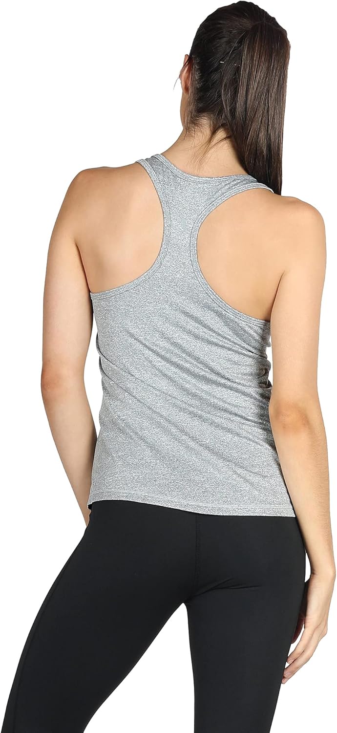 icyzone Workout Tank Tops for Women - Racerback Athletic Yoga Tops, Running Exercise Gym Shirts - Image 2