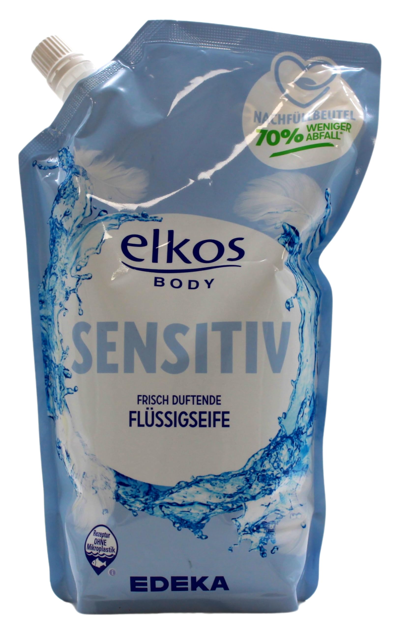 Edeka elkos Sensitive Liquid Soap Refill Bags, Pack of 7 (7 x 750 ml) :  Amazon.de: Beauty