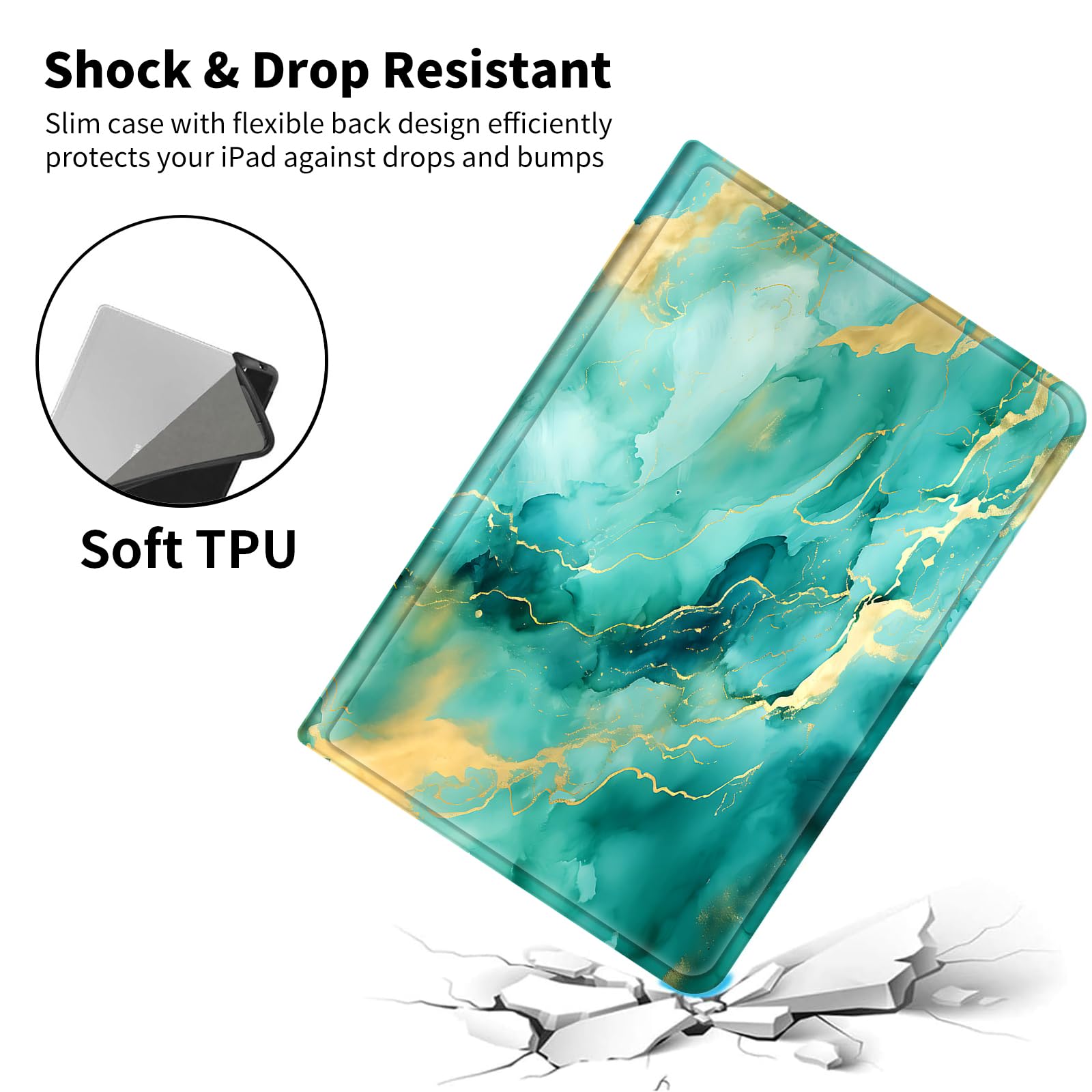 CXTCASE Funda Para Lenovo Tab M10 3rd Gen 10,1 Pulgadas 2022 TB328, Funda Protectora Multiángulo Con Función De Encendido Y Apagado Automático Para Tablet Lenovo Tab M10 3ª Generación, Negro