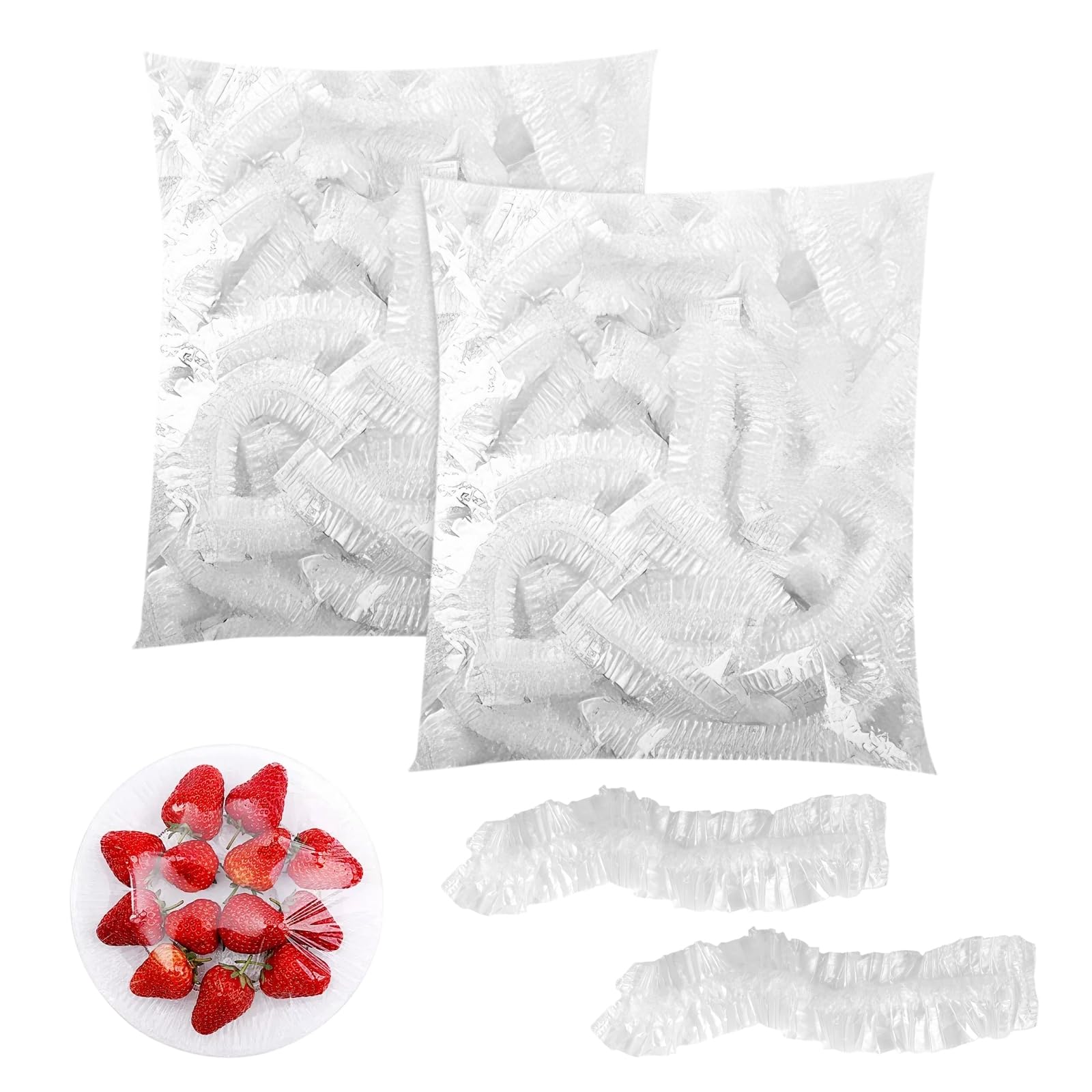 Sac de conservation extensible en plastique PINGEUI | Lot de 1000 couvre-plats fraîcheur